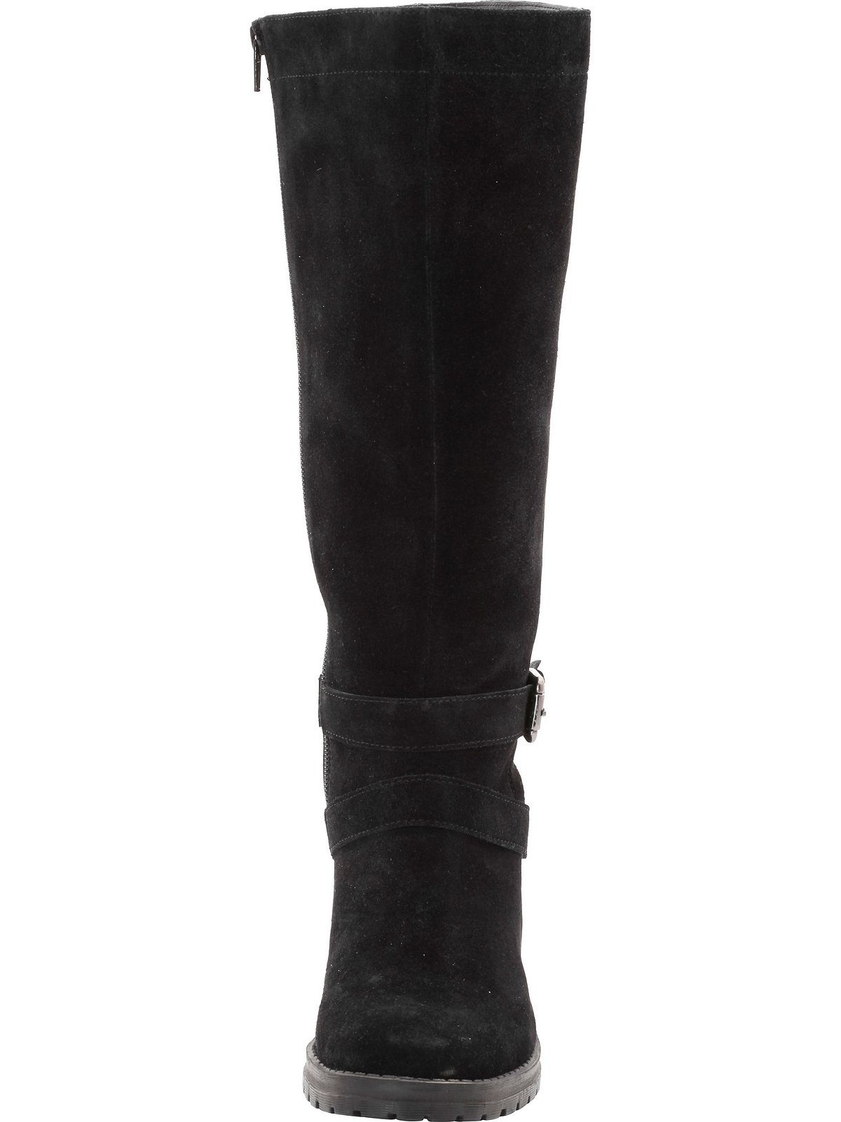 Sheego Große Größen Weitschaftstiefel mit Ziernähten und Schnallenbändern