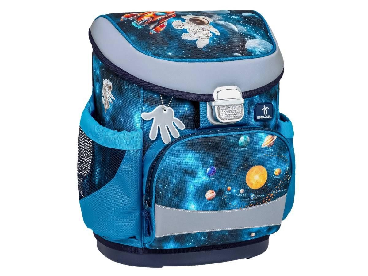 Belmil Schulranzen "Mini-Fit" 2025 für kleine Kinder 1. Klasse (Set, 4-tlg), Weltall Astronaut, Grundschule, Einschulung, für Jungen