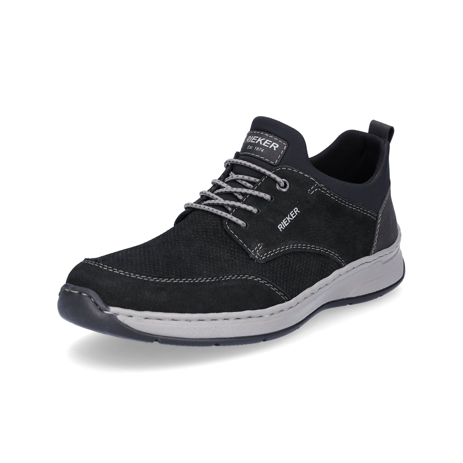 Rieker Herren Slipper schwarz Slipper