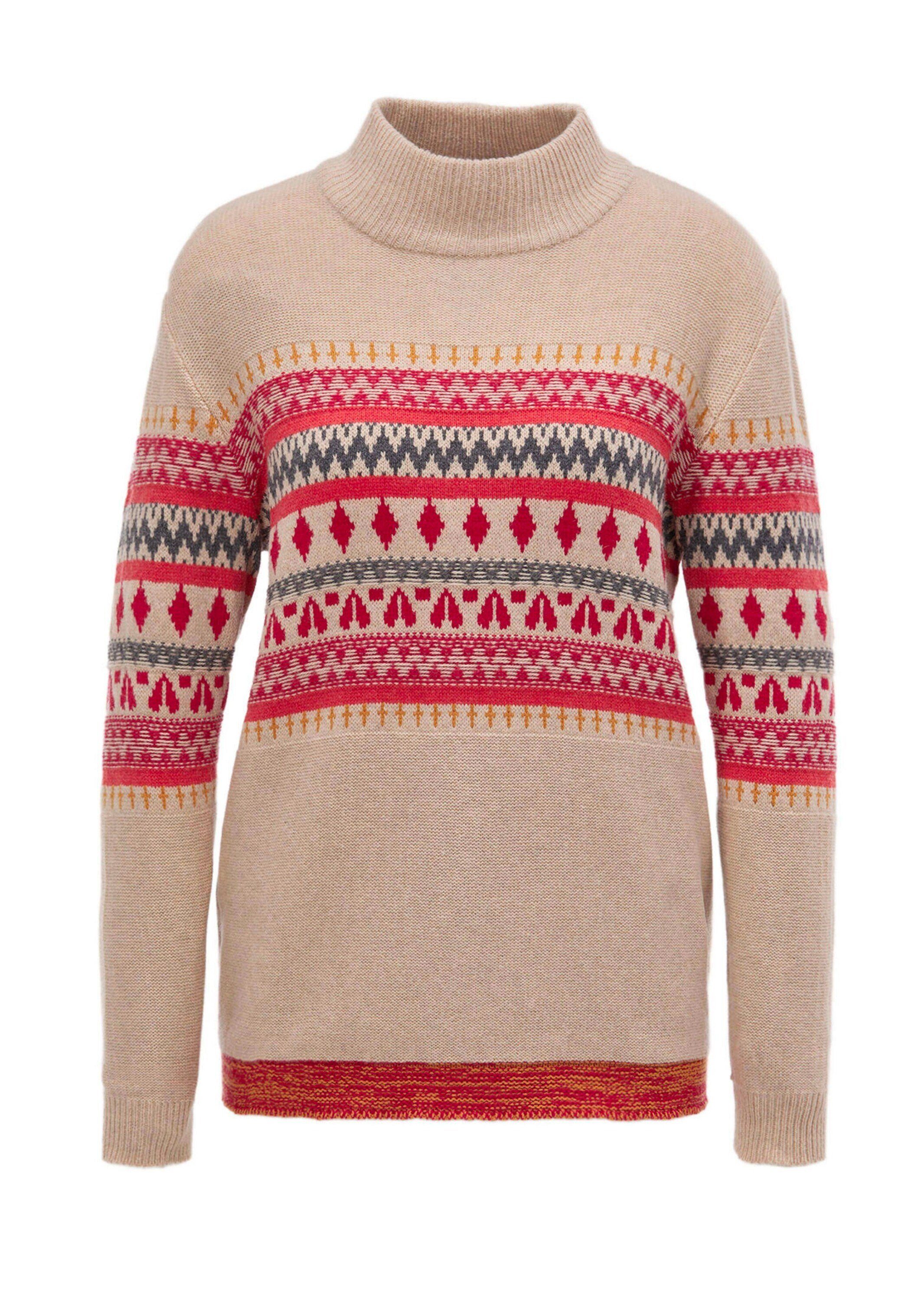 GOLDNER Strickpullover Kurzgröße: Strickpullover mit Rollkragen
