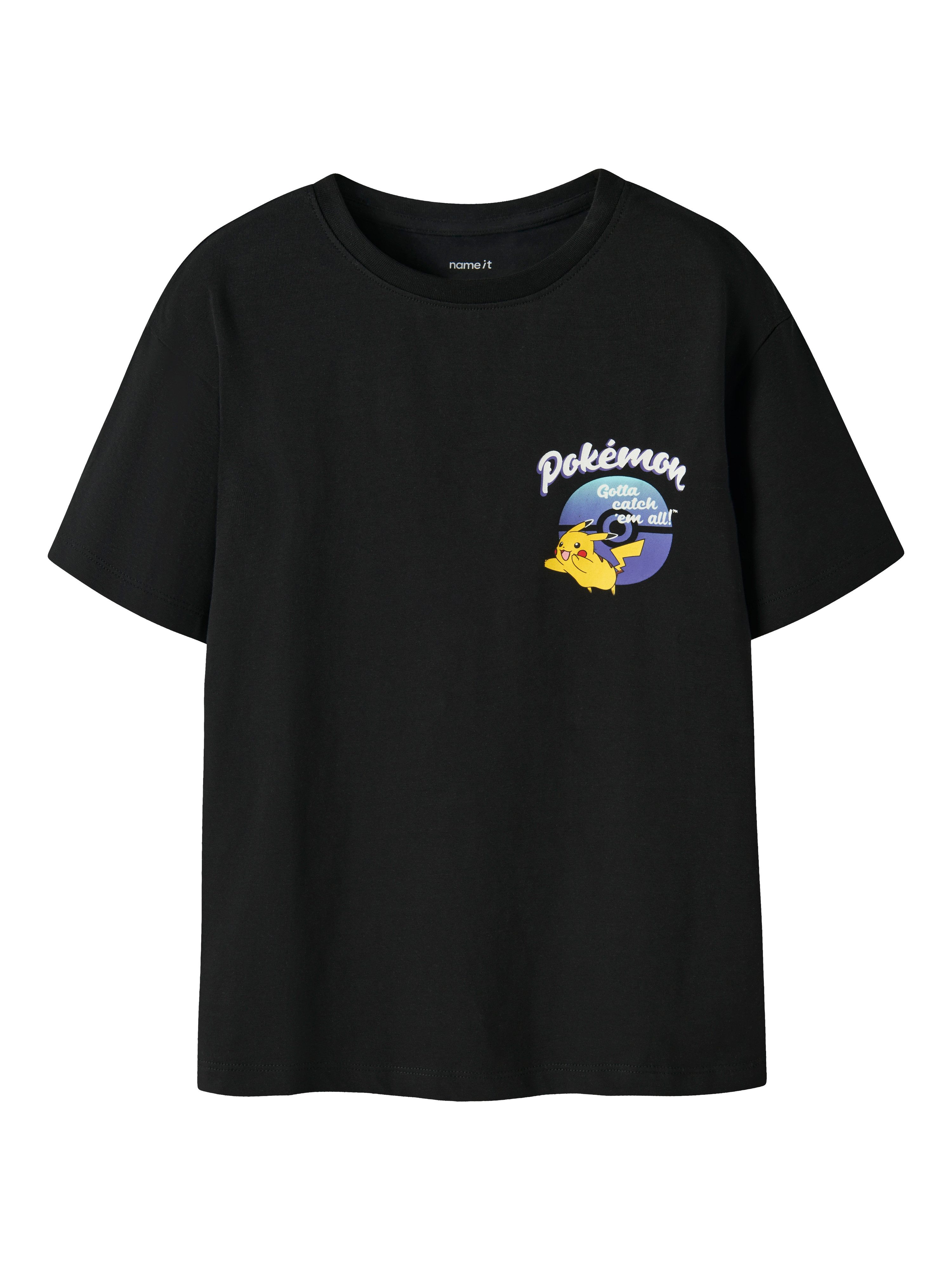 Name It T-Shirt NKMMATH POKEMON SS NREG TOP BOX SKY Baumwollmischung, regular fit