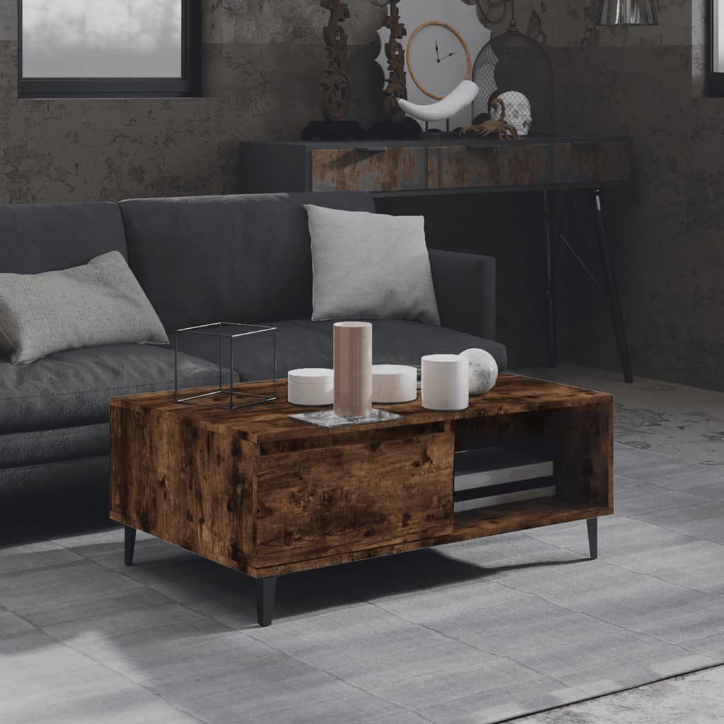 vidaXL Couchtisch Couchtisch Räuchereiche 90x60x35 cm Holzwerkstoff (1-St) Räuchereiche | Räuchereiche