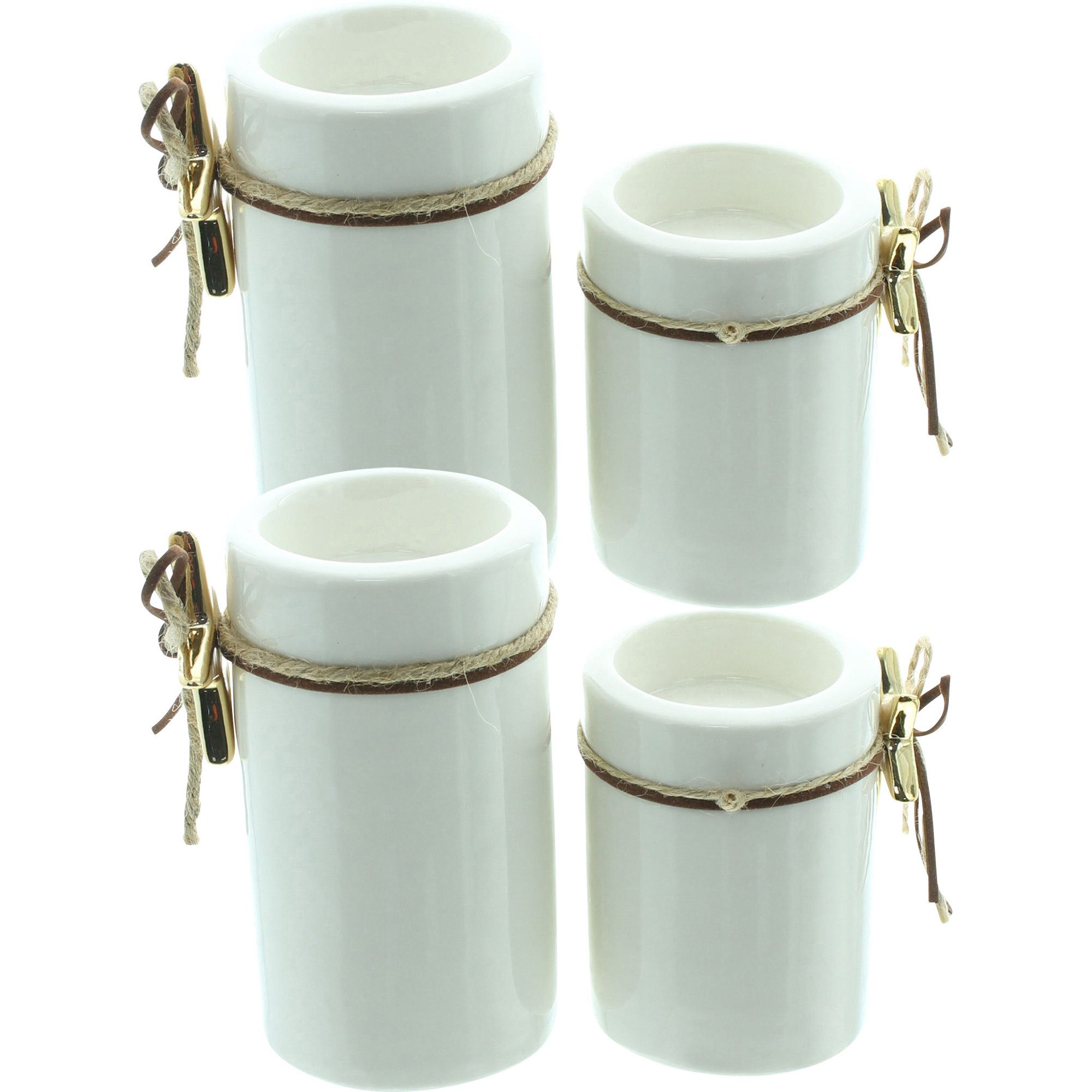 Kerzenhalter Teelichthalter "Goldstern" 4er-Set günstig online kaufen