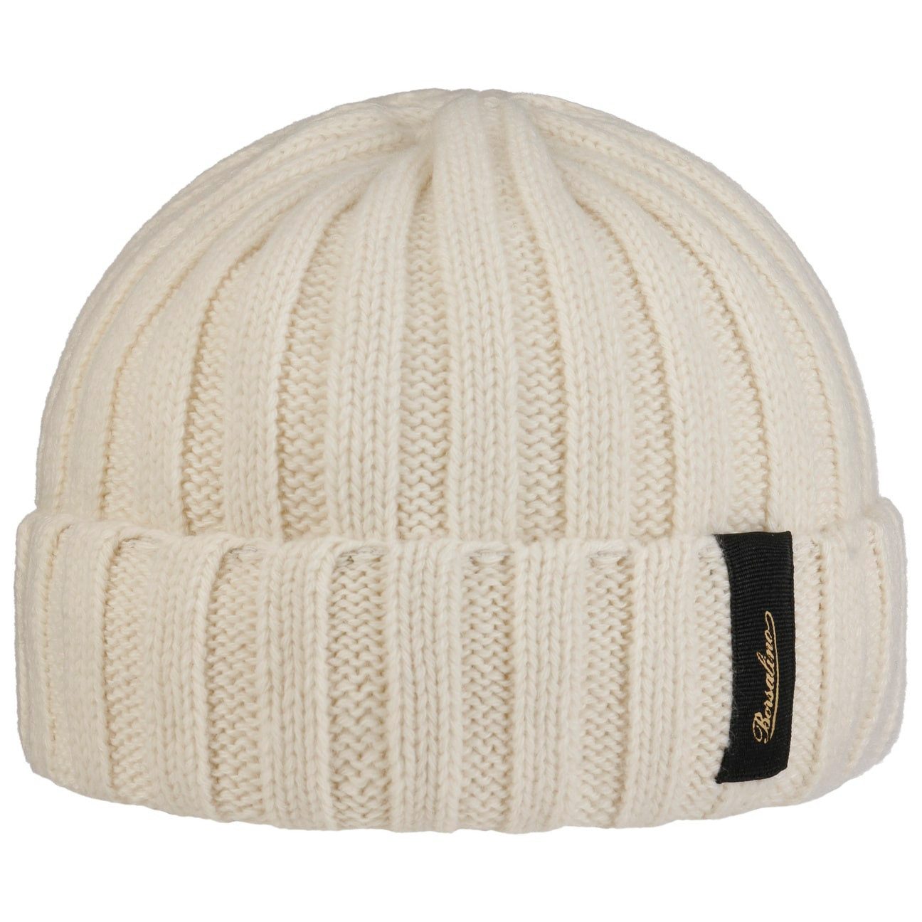 Borsalino Beanie (1-St) Umschlagmütze mit Umschlag, Made in Italy