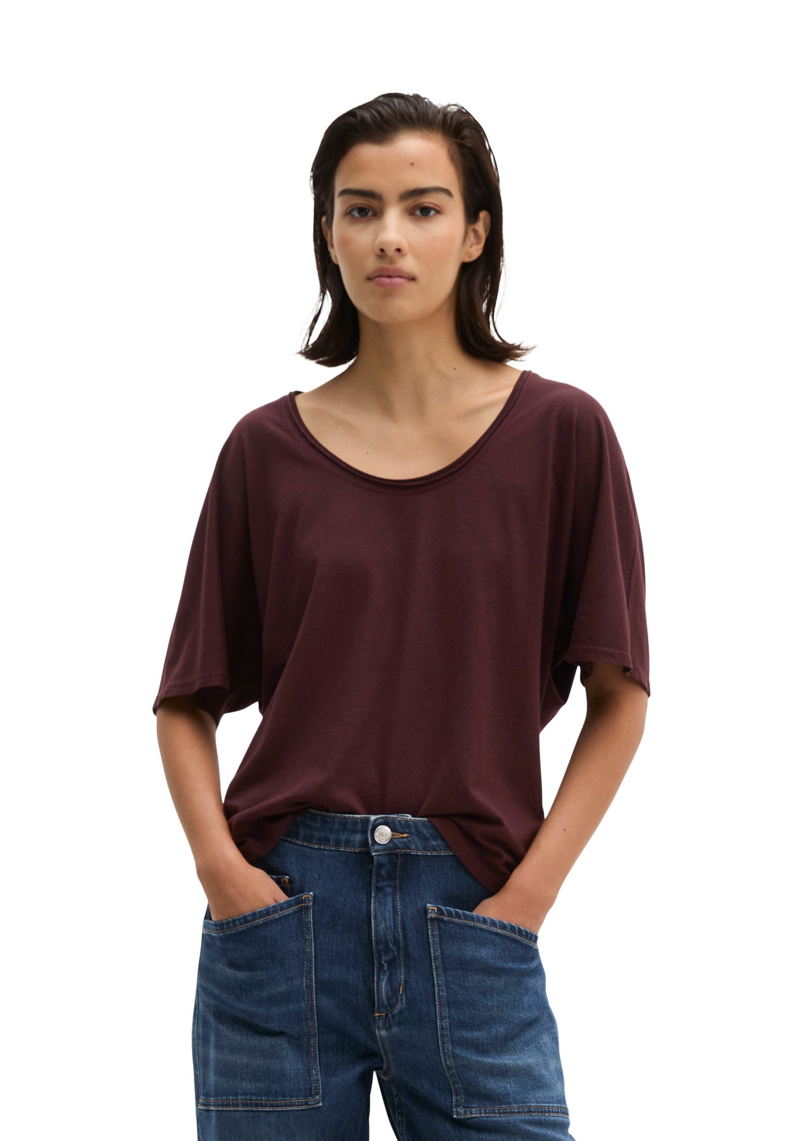Marc O'Polo T-Shirt aus feinem Slub-Jersey