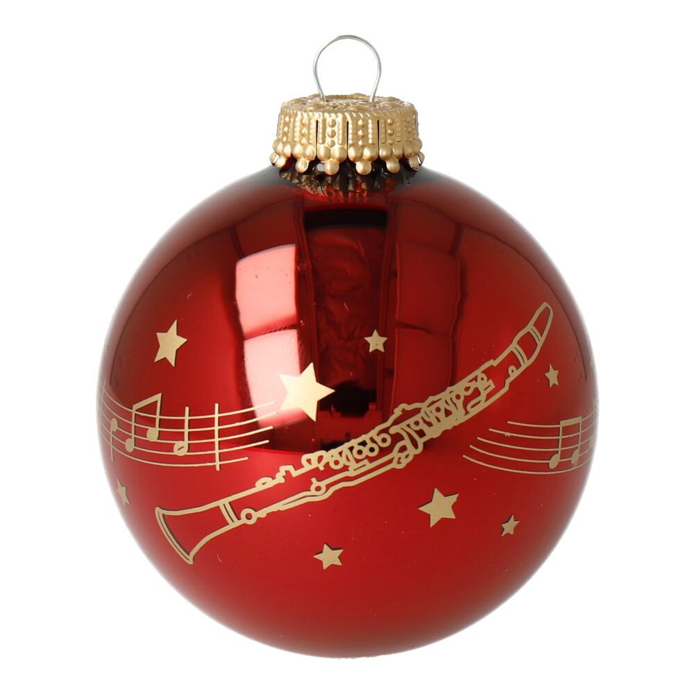 mugesh Weihnachtsbaumkugel Weihnachtskugel Kling Glöckchen mit Instrument, günstig online kaufen