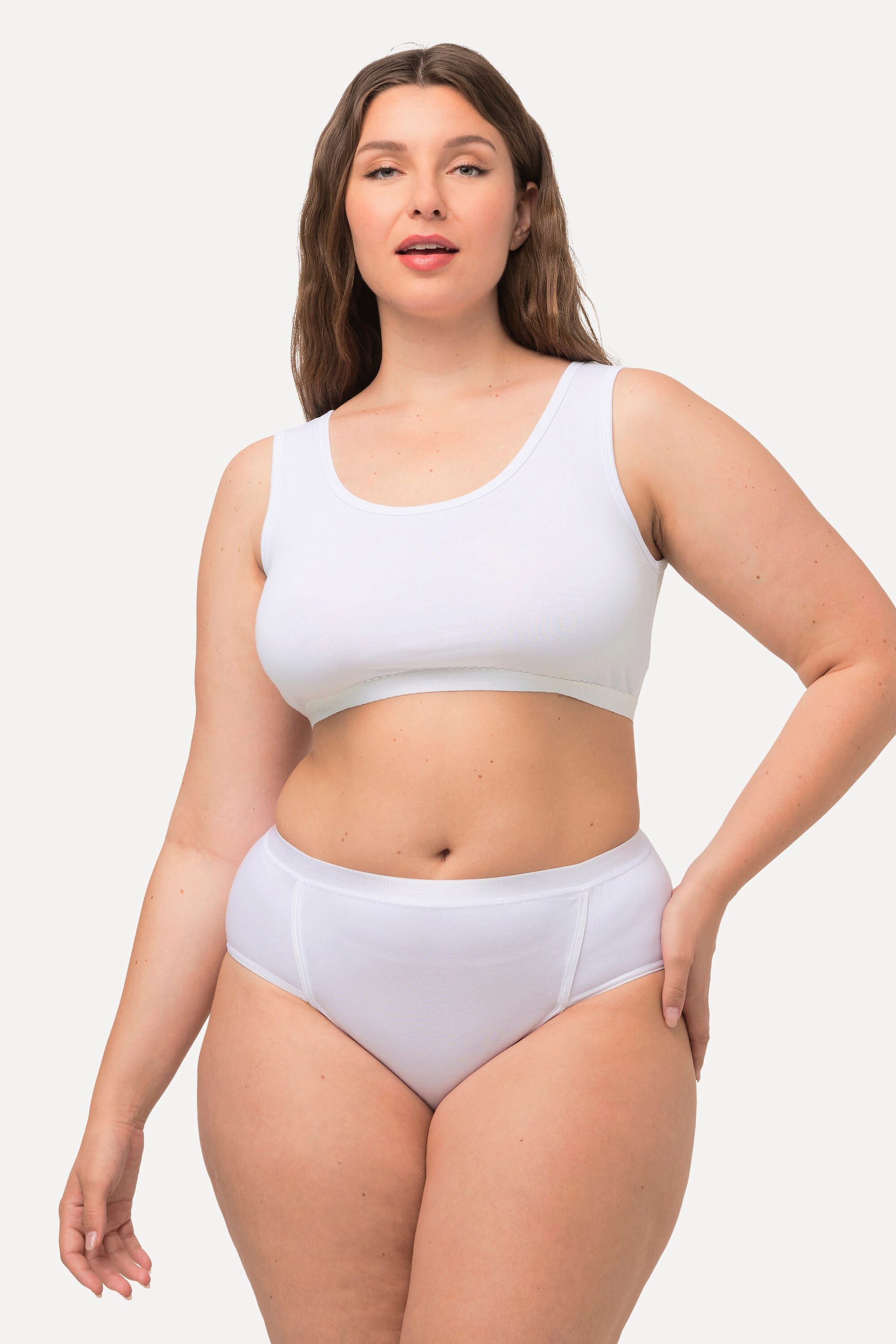 Ulla Popken Bustier Bustier Schlupfform ohne Bügel OEKO-TEX