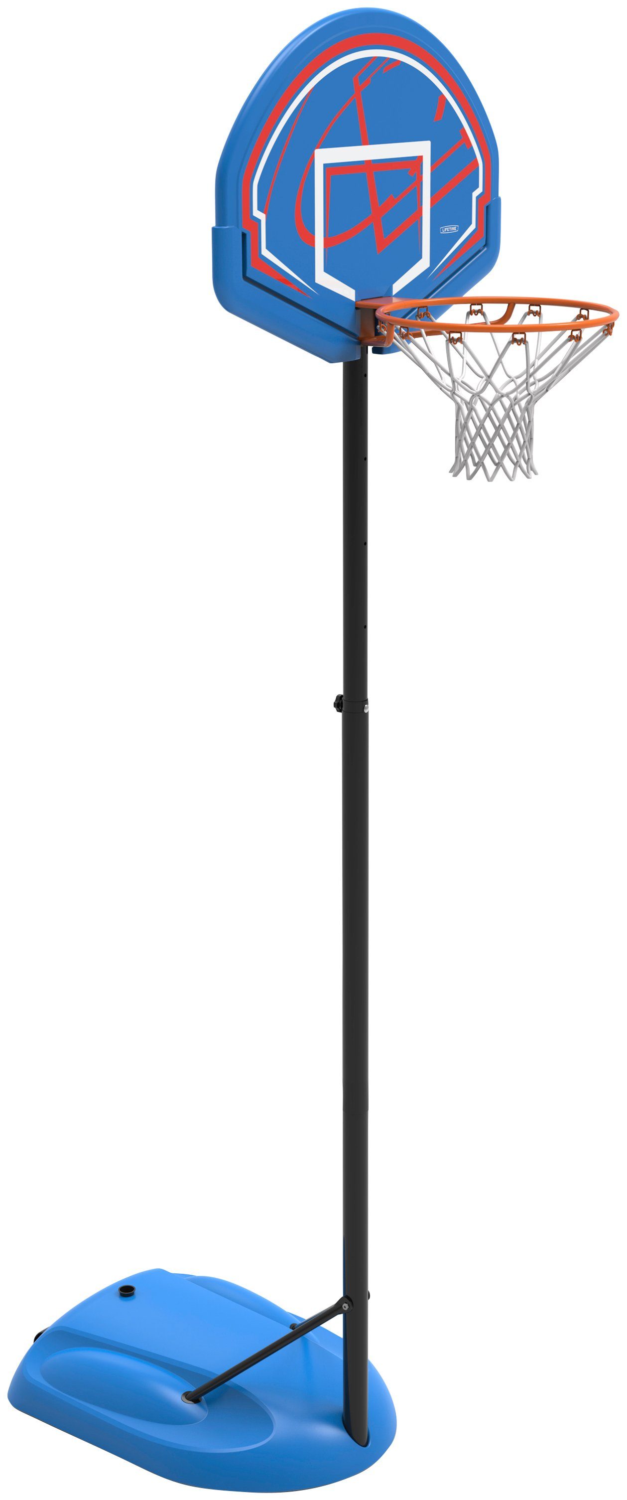 50NRTH Basketballkorb Nebraska, höhenverstellbar blau | Basketballkörbe