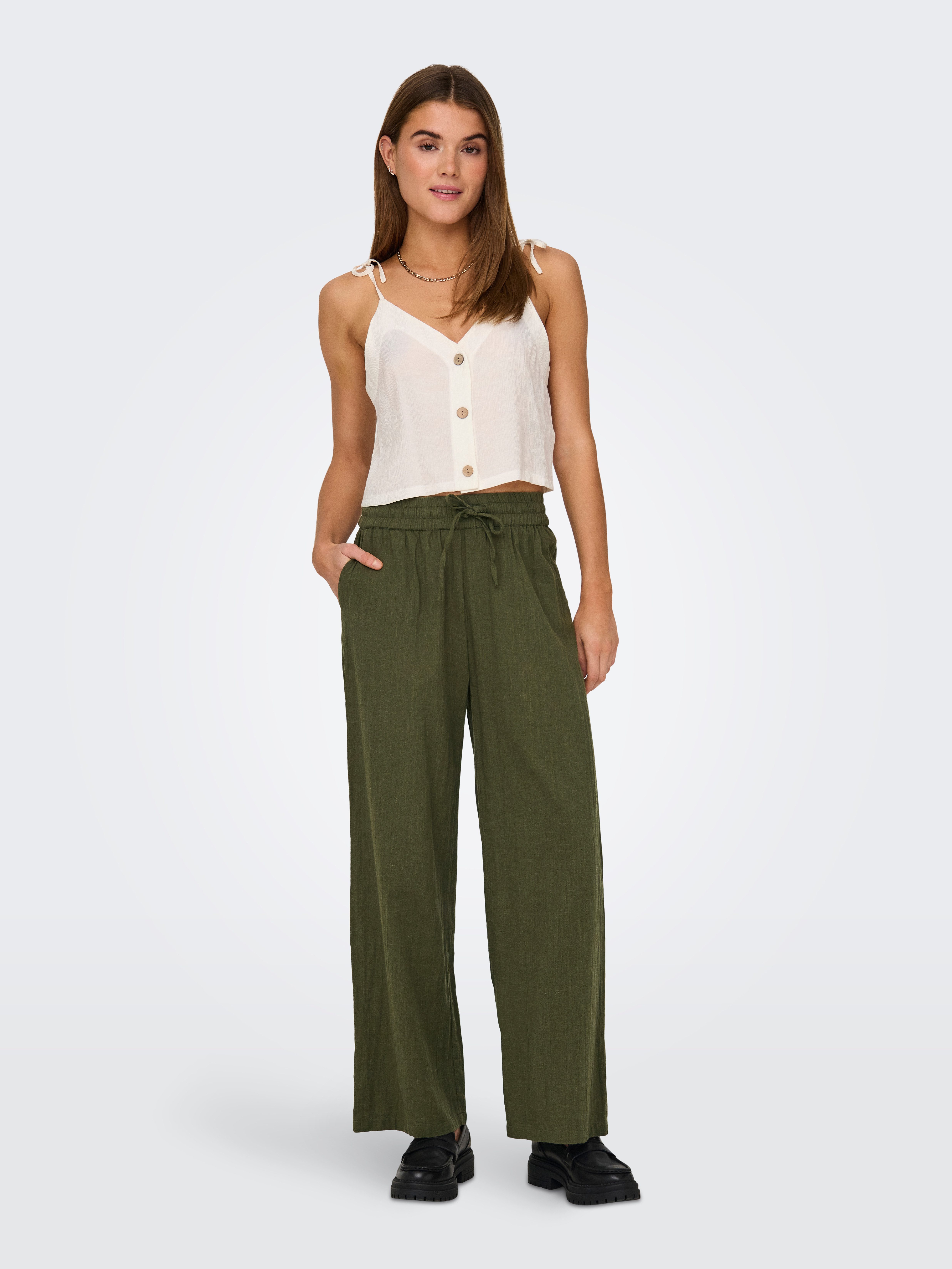 ONLY Schlupfhose ONLTIZANA COTTON LOOSE PANTS WVN NOOS