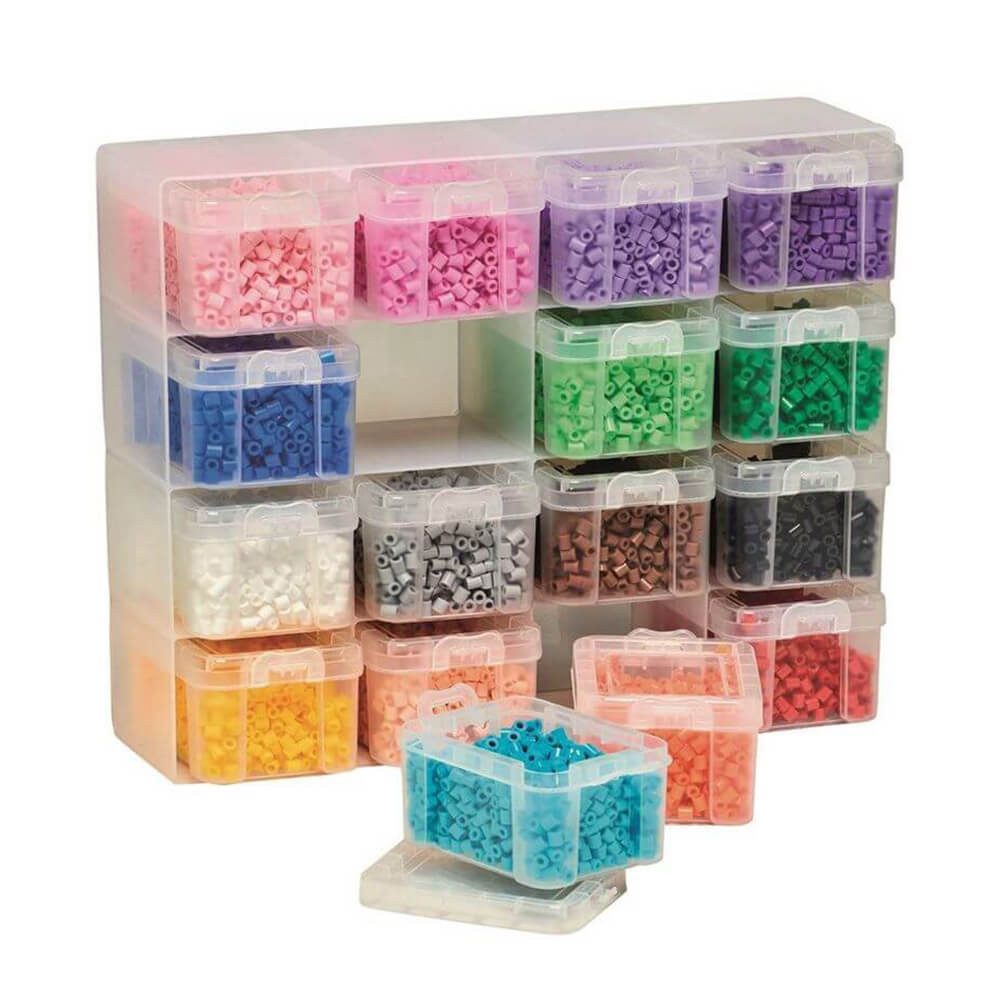 Hama Perlen Bügelperlen Hama Sortierbox, gefüllt mit 16.000 Midi-Bügelperlen