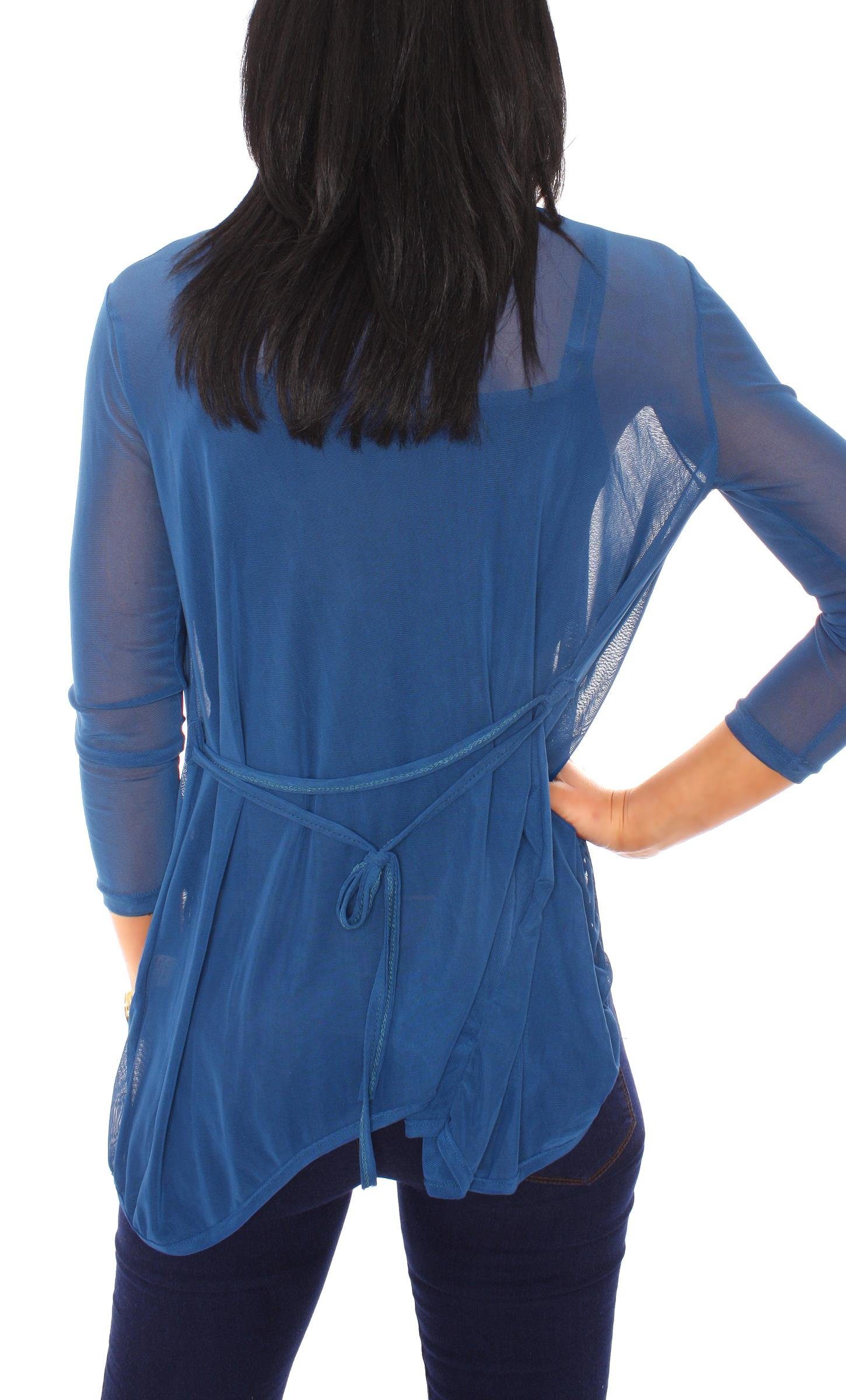 Muse Cardigan Mesh Cardigan Jäckchen transparent günstig online kaufen