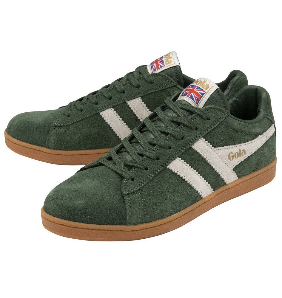 Equipe Suede-Leder grün/weiss/gum Herren Sneaker