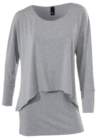 LINEA TESINI BY HEINE Блуза с круглым вырезом в асимметричны...