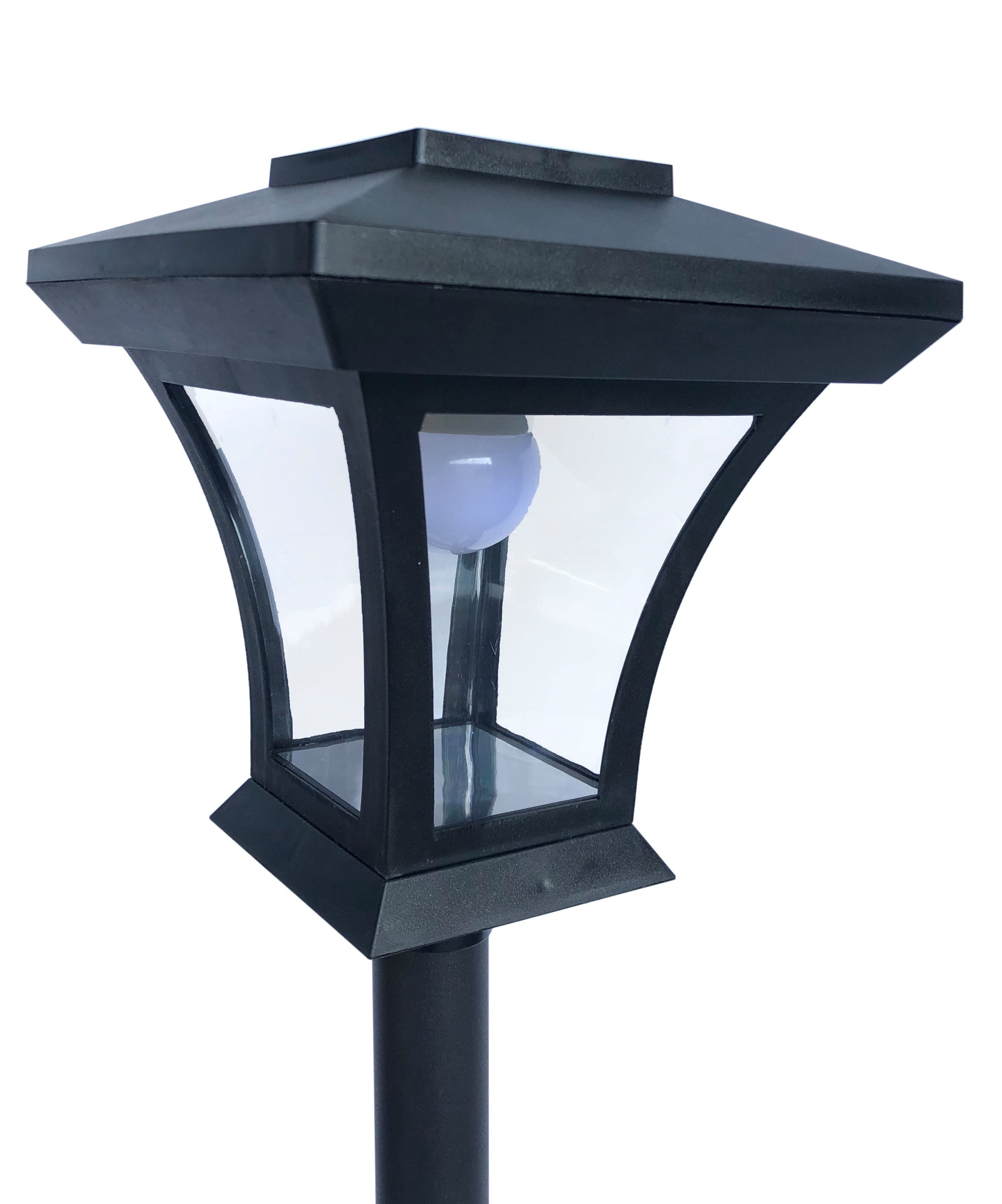 IC Gardenworld LED Laterne Solar Gartenlaterne mit LED Beleuchtung im Straßenlaternen-Design, LED fest integriert, warm-weiß, Retro-Look Laterne, kabellos, warm – Bild 5 von 5