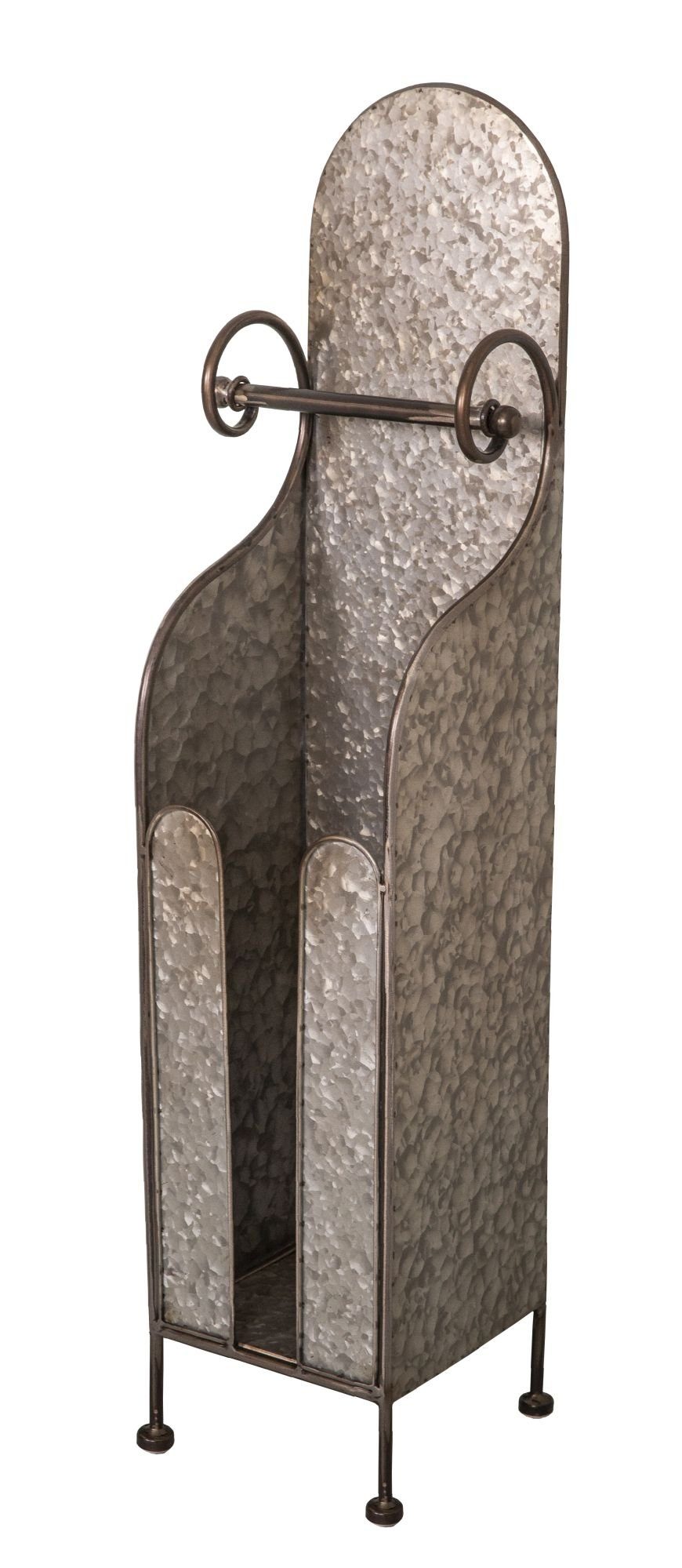 AnticLine Toilettenpapierhalter Toilettenpapierhalter WC Rollenhalter Stehend Metall Antic Line