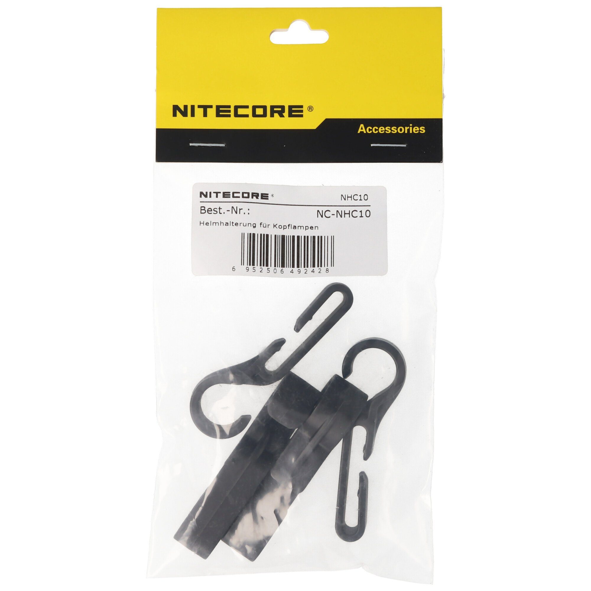 Taschenlampe NHC10 Stück LED Helmhalterung Best.-Nr. schwarz Nitecore NC-NHC10 4 Nitecore Helmh