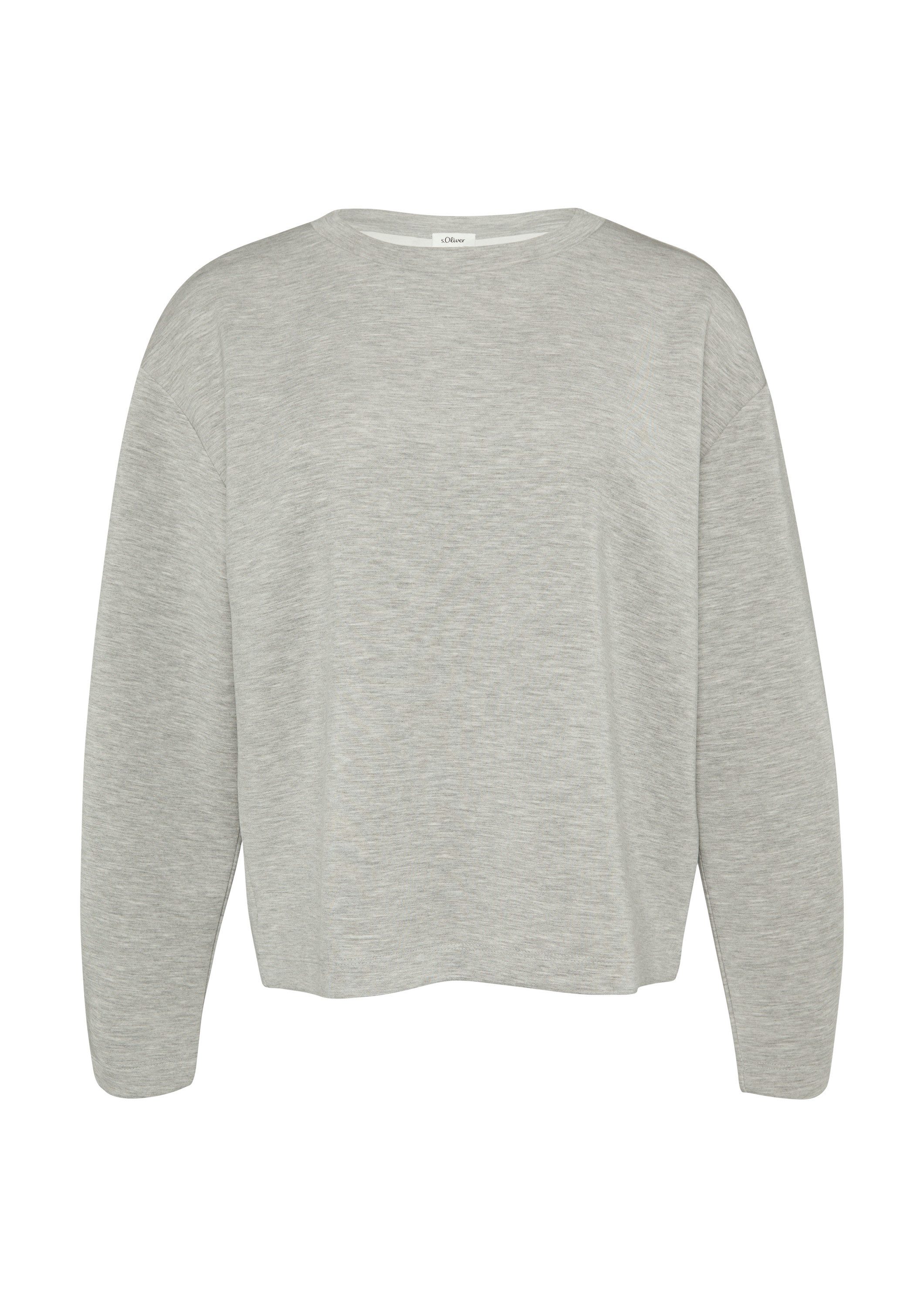 s.Oliver Sweatshirt Sweatshirt Scuba-Sweatshirt aus Modalmix mit Faltendeta günstig online kaufen