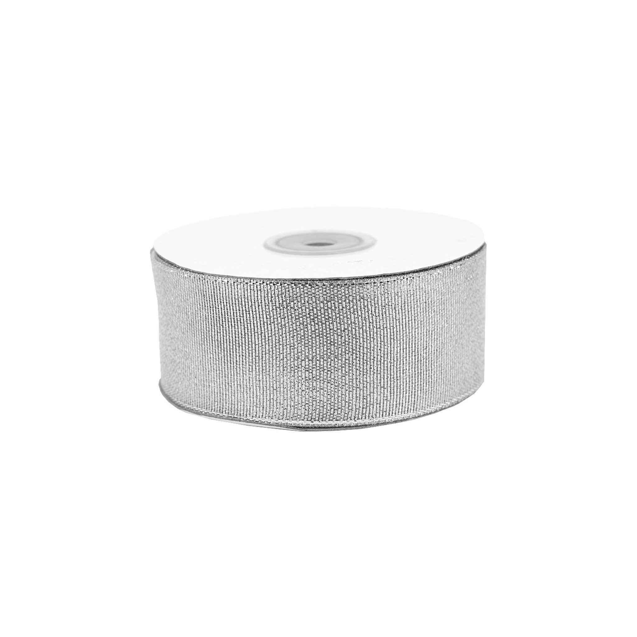 Creativery Geschenkband, Glitzerband 38mm x 32m Rolle Silber
