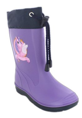 Beck Regenstiefel Fabella Gummistiefel (schmale Passform, wasserdicht, für trockene Füße bei Regen und Matschwetter) sehr robustes langlebiges Material, Trendfarbe lila