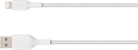 Belkin Lightning Lade/Sync Kabel ummantelt mfi 15cm Smartphone-Kabel, USB Typ A, Lightning (15 cm)