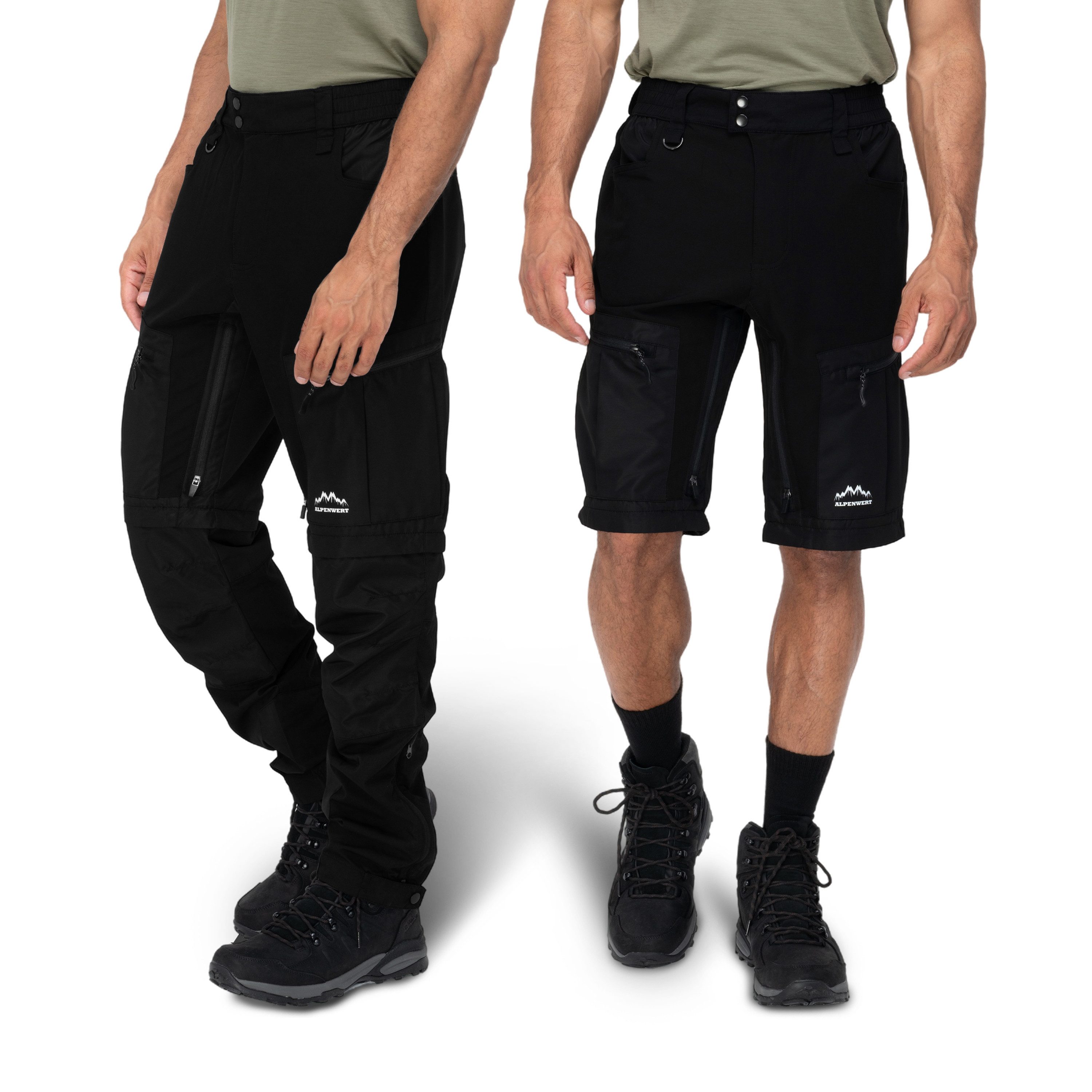 Alpenwert Trekkinghose Herren wasserabweisend, elastisch mit Belüftung und günstig online kaufen