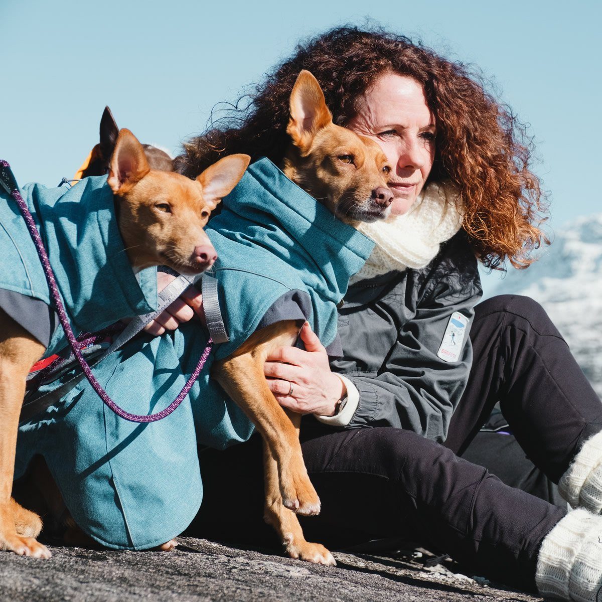 HURTTA Hundemantel Expedition Wintermantel blau