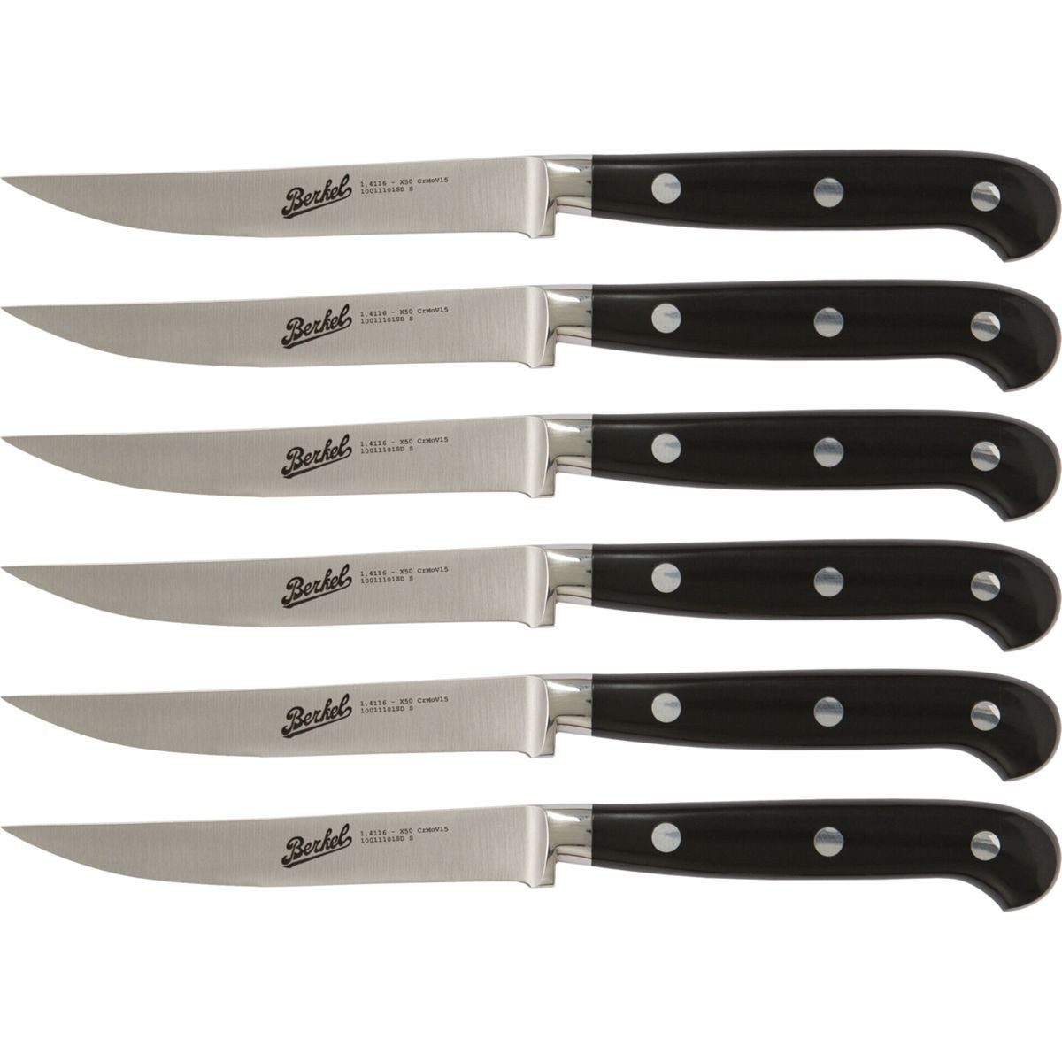 Berkel Besteck-Set Adhoc Glossy Steak Set 6-tlg., Stahl / Kunststoff