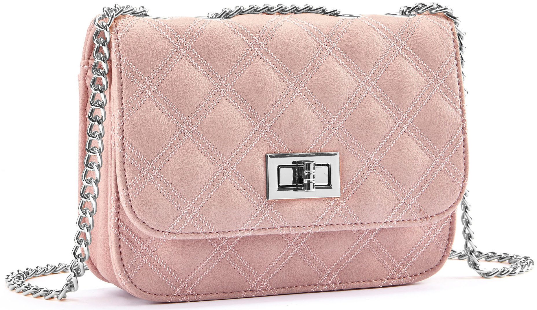 LASCANA Umhängetasche Minibag, Handtasche, Henkeltasche mit Kettenhenkel, Crossbody Bag VEGAN
