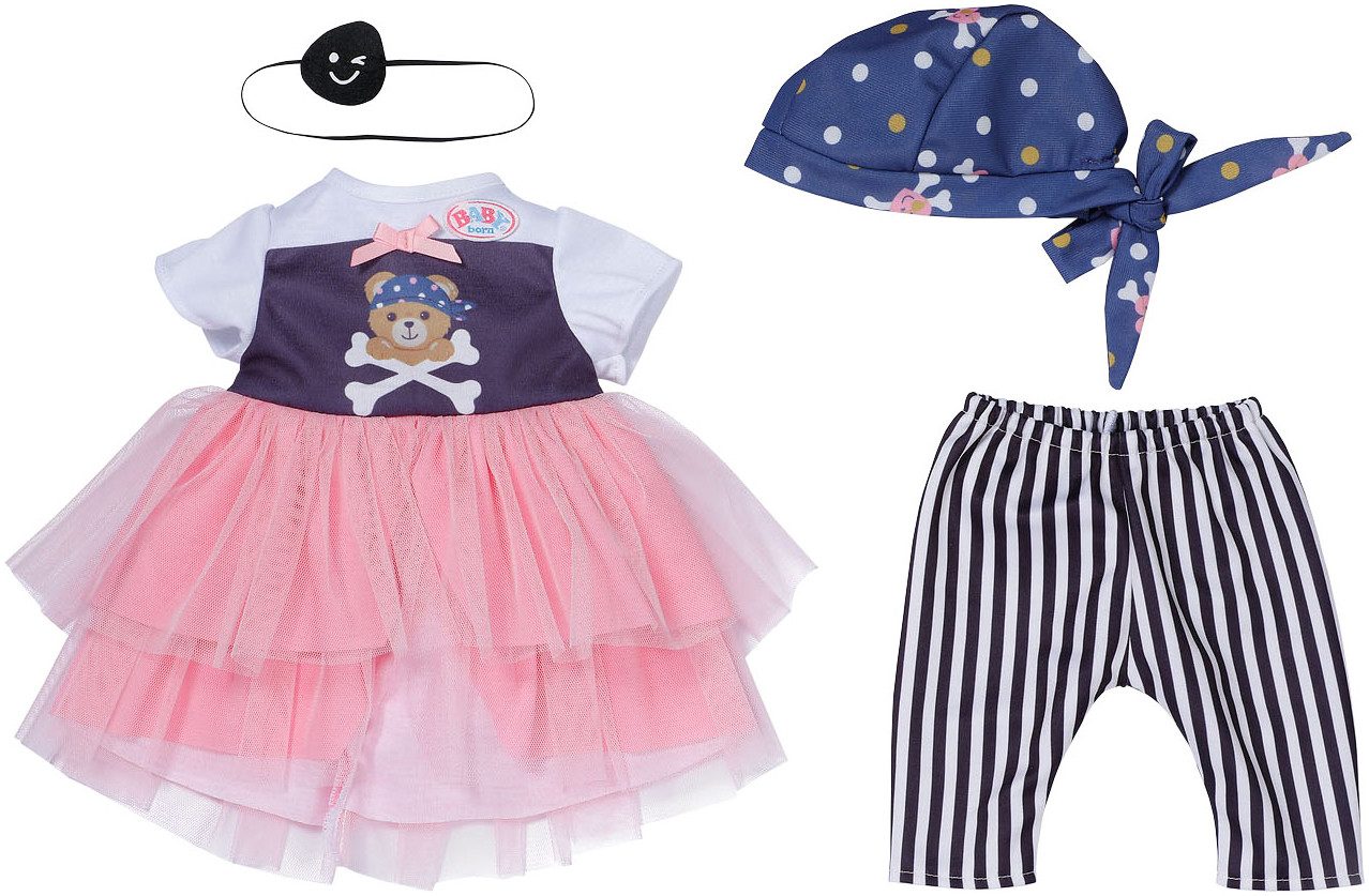 Puppenkleidung Piratin-Outfit, 43cm