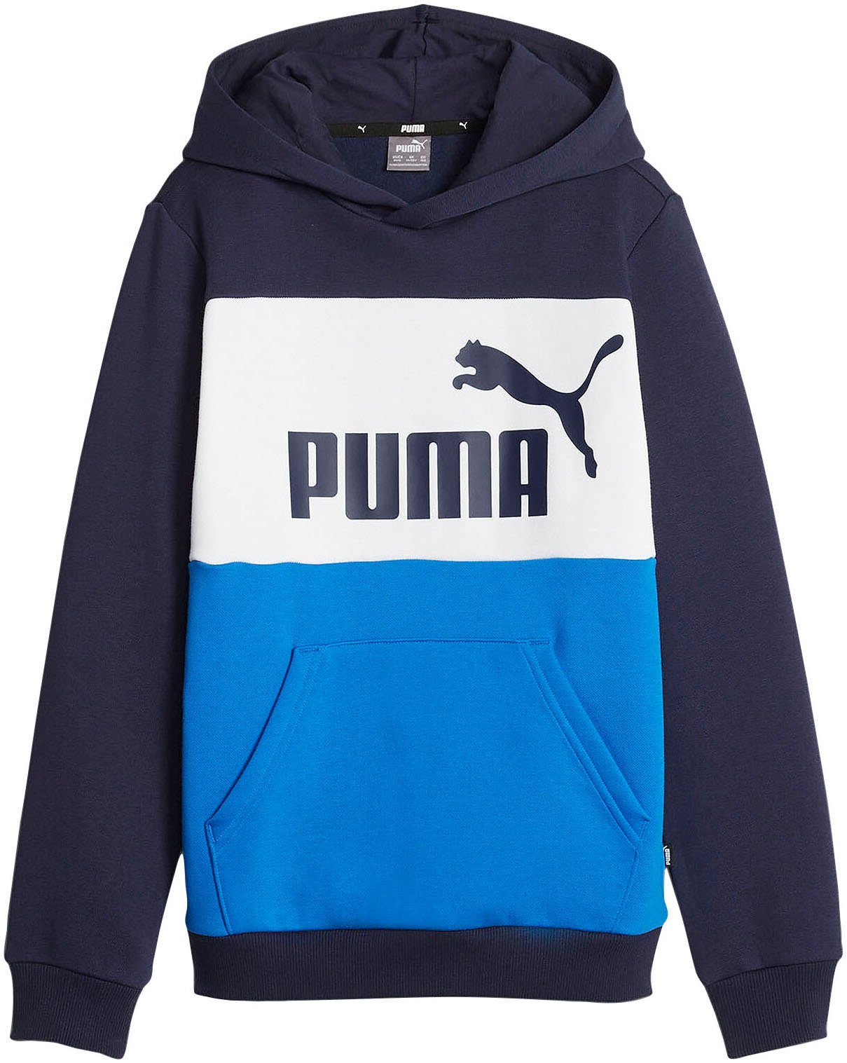 Verkauf heute PUMA Sweater ESS BLOCK für Kinder - Racing FL Blue HOODIE