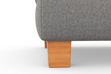 sit&more Polsterhocker Dundee, mit Klappfunktion, Federkern und hochwertigen Massivholzfüßen