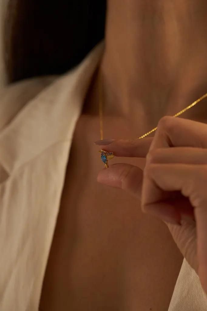 Einzelstück Kette mit Anhänger Kette KOLIBRI günstig online kaufen