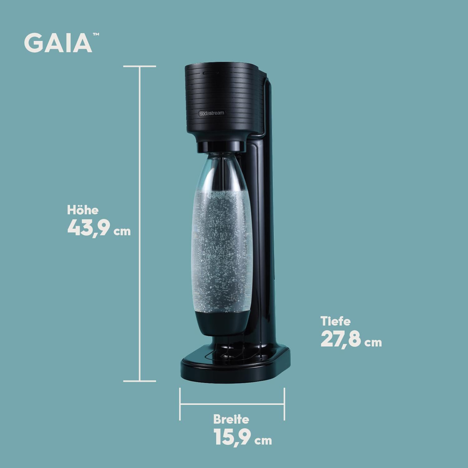 SodaStream Wassersprudler Gaia Umsteiger ohne CO2 Zylinder, (1-tlg)