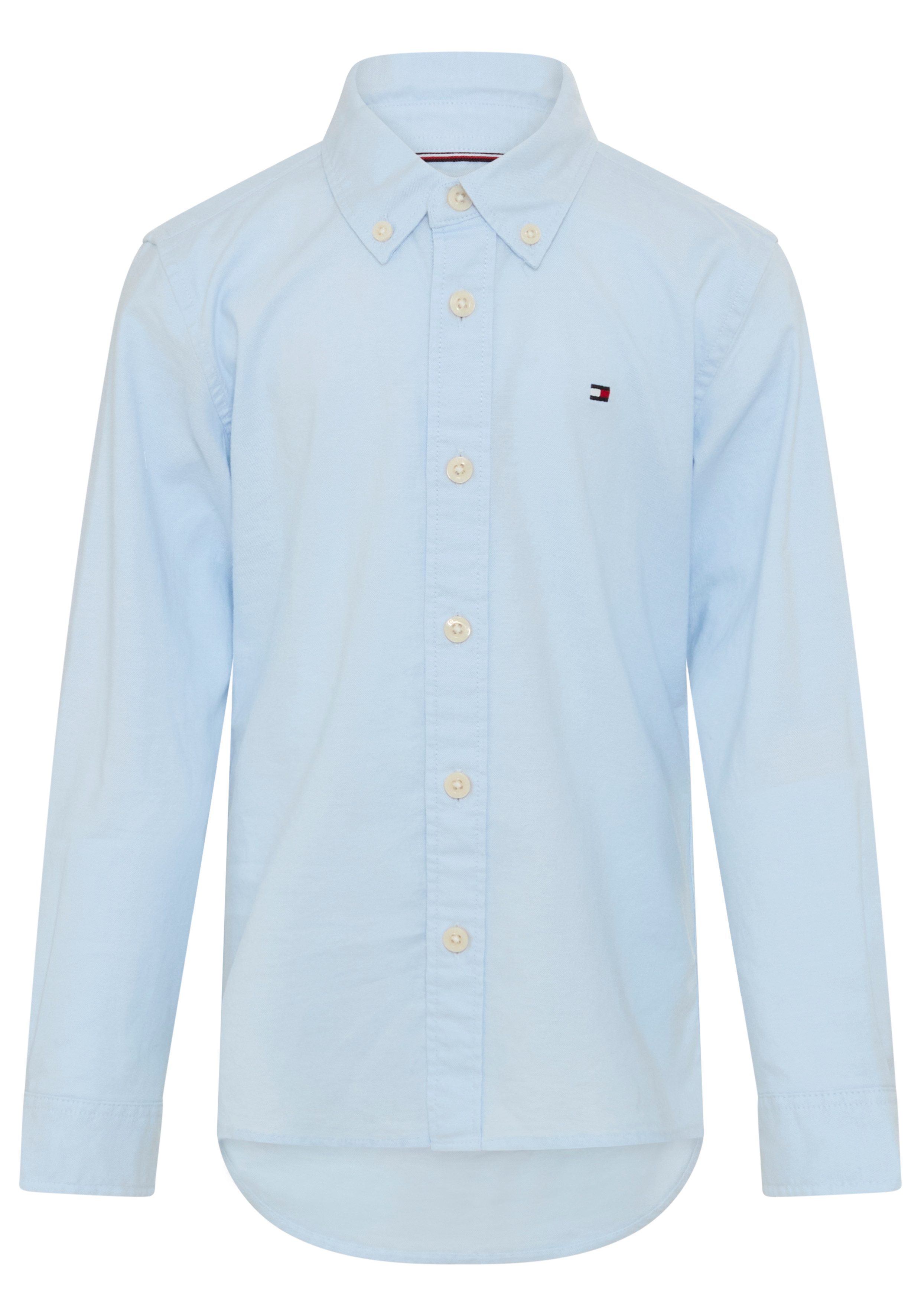 Tommy Hilfiger Langarmhemd FLAG OXFORD SHIRT Kinder bis 16 Jahre mit Button-Down-Kragen