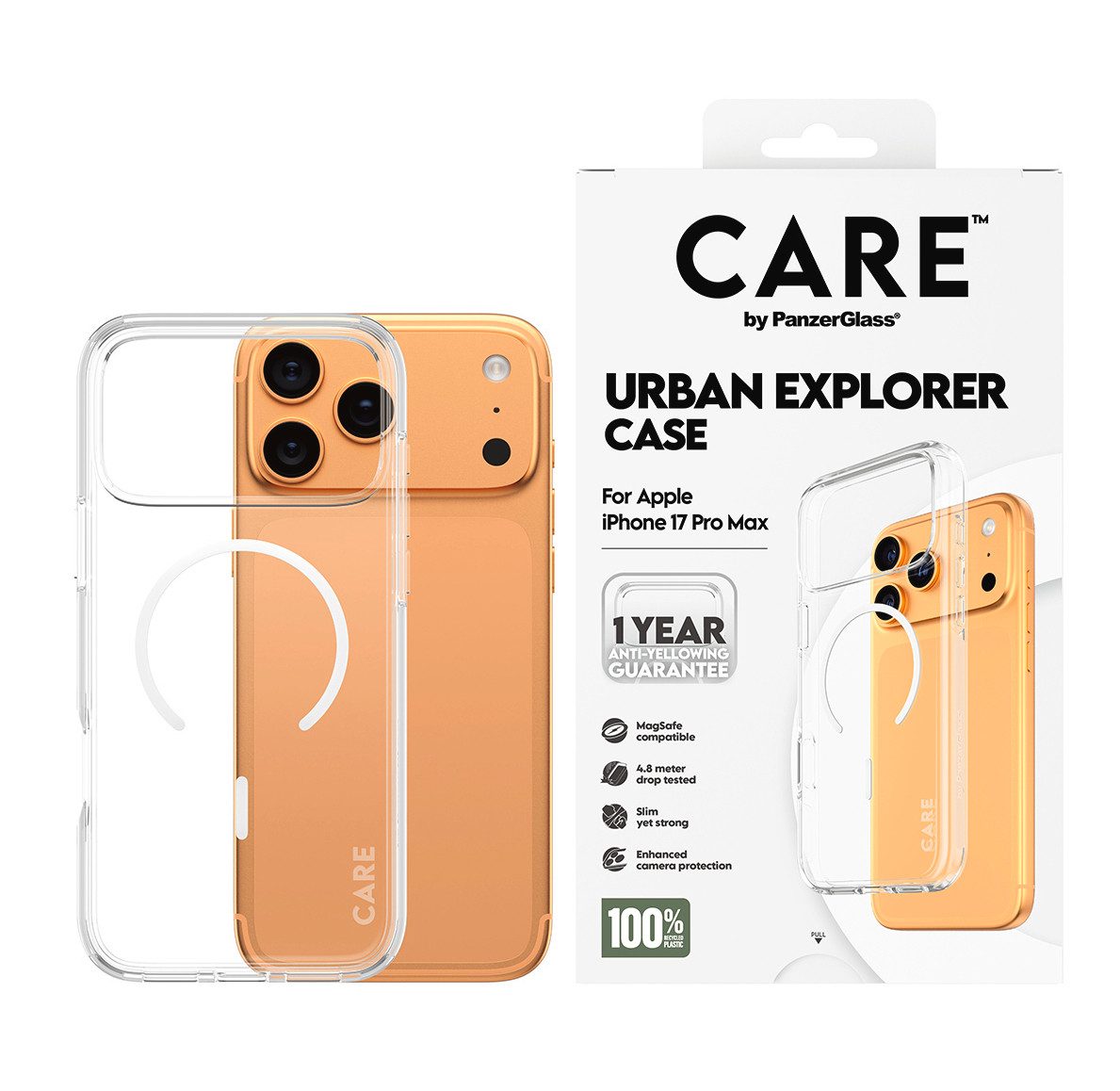 CARE by PanzerGlass Handyhülle Urban Explorer Case für Apple iPhone 17 Pro Max, Backcover, Schutzhülle, Handyschutzhülle, Case, Schutzcase, stoßfest