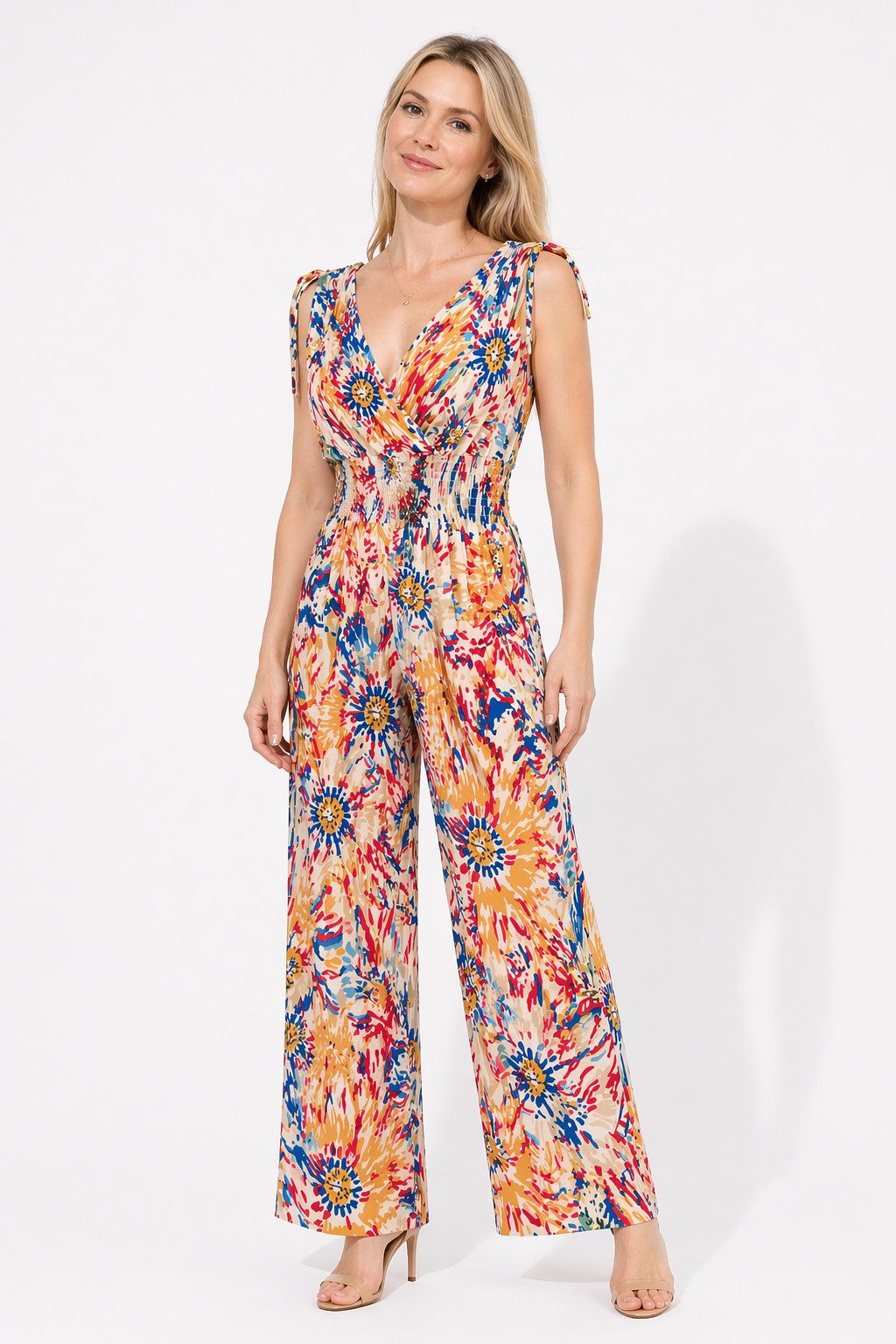 ITALY VIBES Jumpsuit - Overall Damen - sommerlicher All-Over-Print - ITALY VIBES