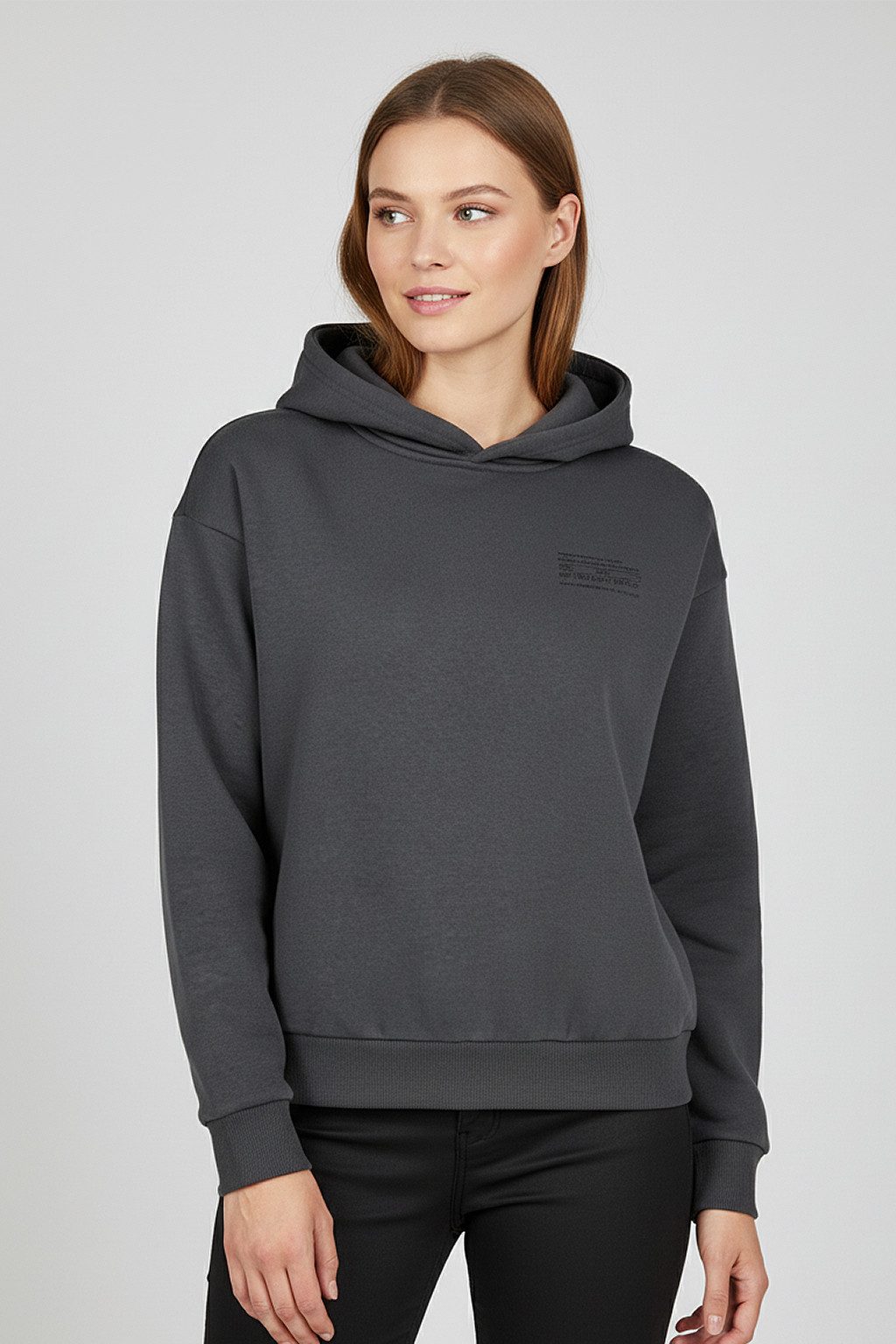SUBLEVEL Hoodie Mit Frontprint und Rippbündchen günstig online kaufen