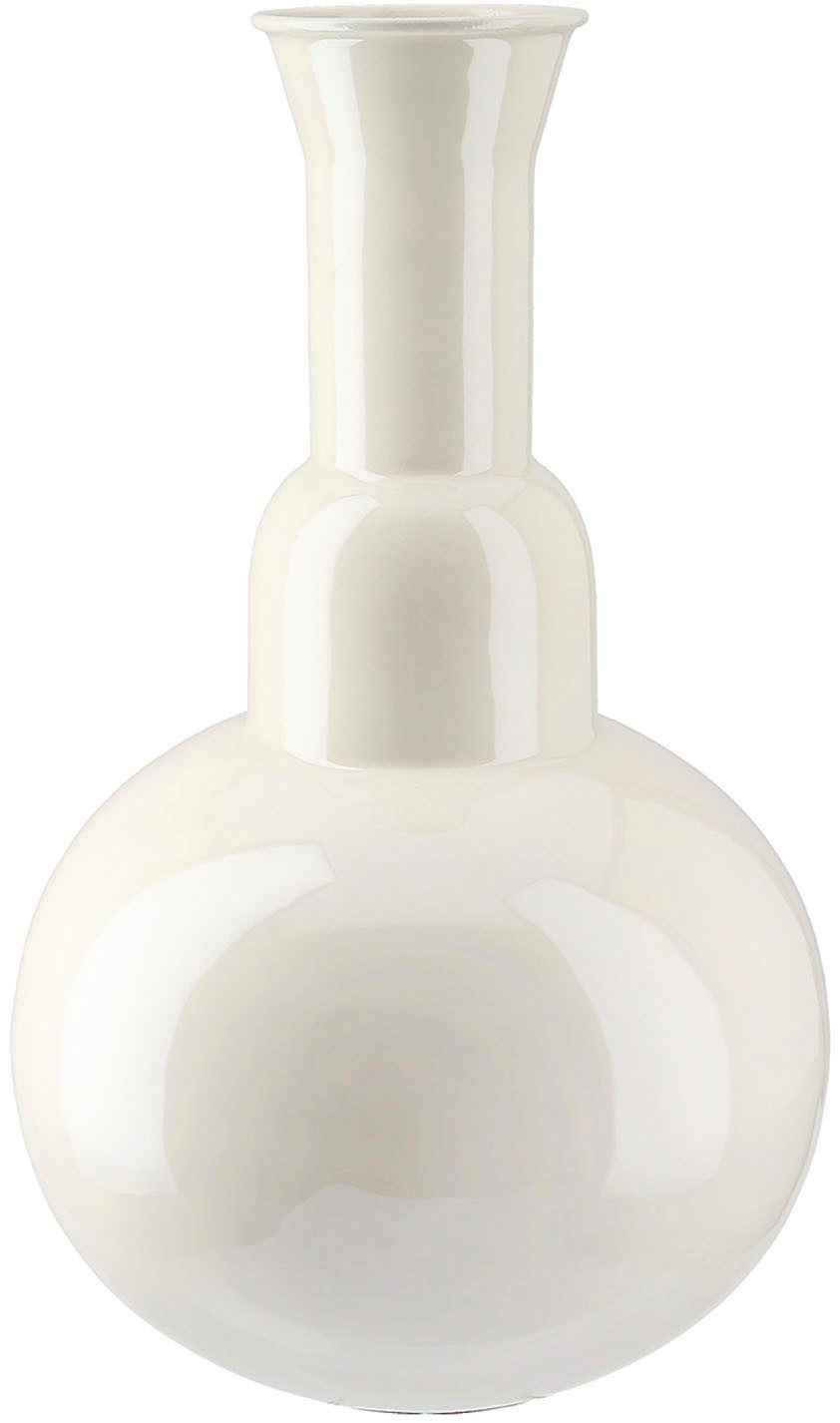 Tischvase Vase Filu, creme H.36 cm