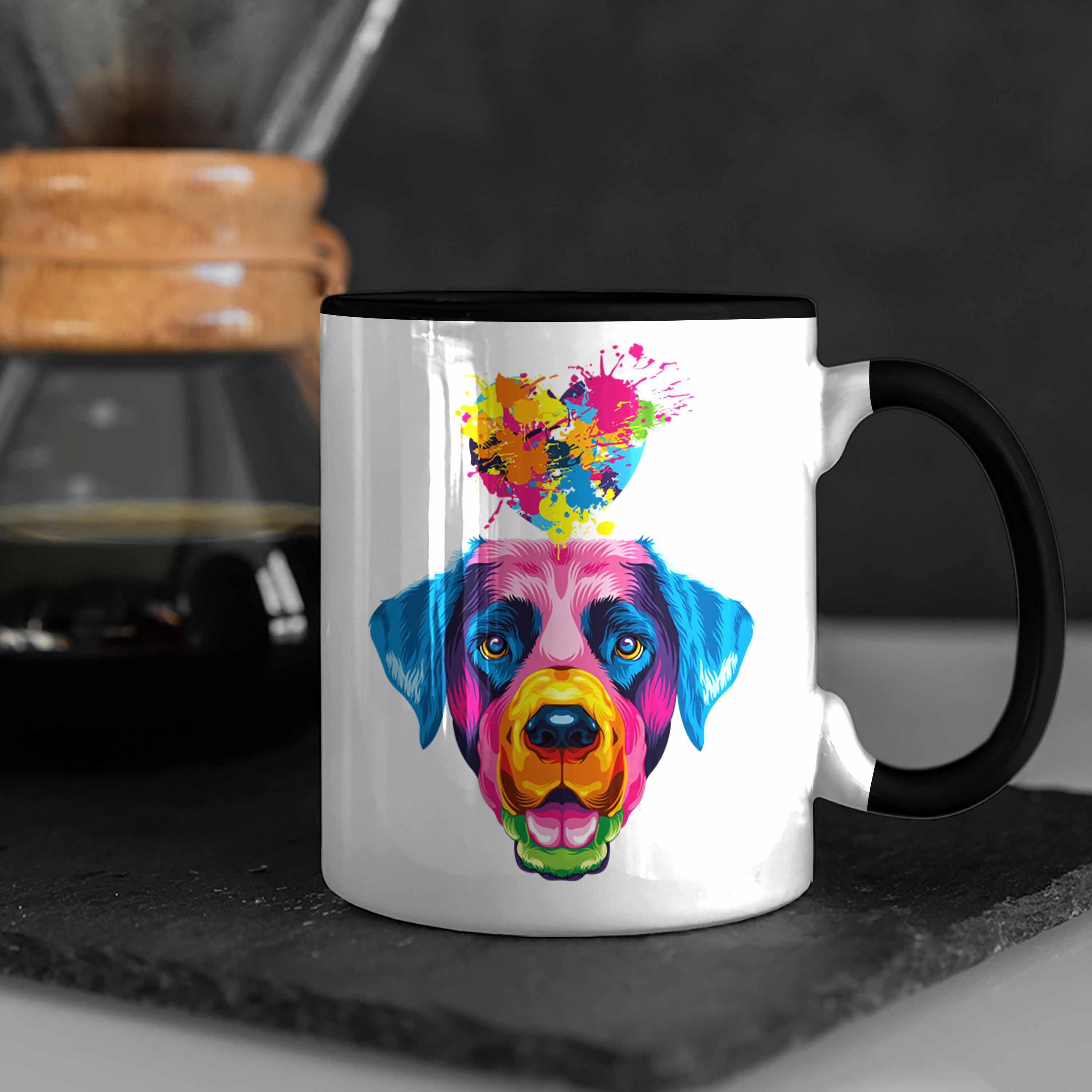 Trendation Herz Schwarz Tasse Lustiger Geschenk Farbe Geschenkid Spruch Labrador Tasse Besitzer