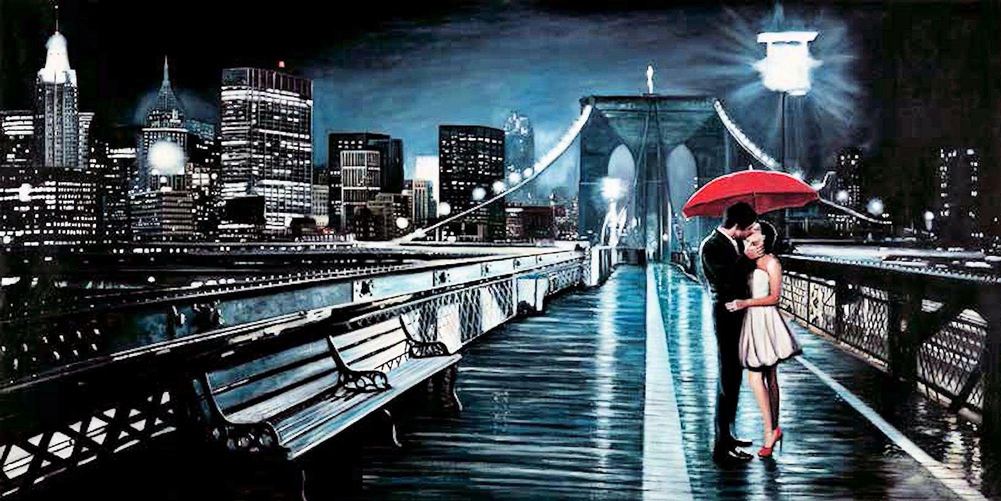 Home affaire Deco-Panel »Pierre Benson / Kissing on Brooklyn Bridge«, 100/50/2 cm-Otto