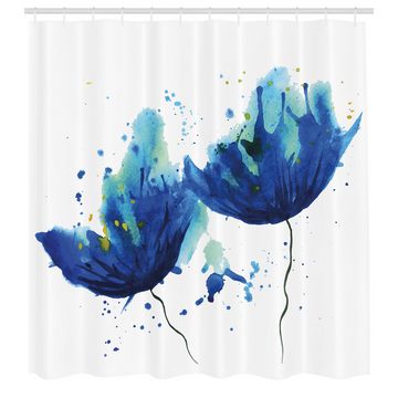 Abakuhaus Duschvorhang Moderner Digitaldruck mit 12 Haken auf Stoff Wasser Resistent Breite 175 cm, Höhe 180 cm, Aquarell Floral Abstrakte Kunst