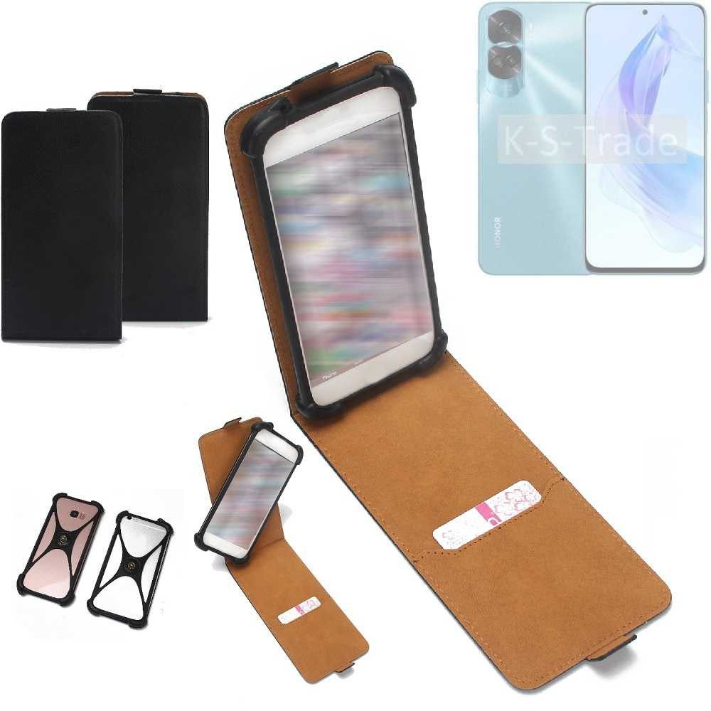 K-S-Trade Handyhülle für Honor 90 Lite, Handyhülle Schutzhülle Hülle Case Cover Flip Style Bumper