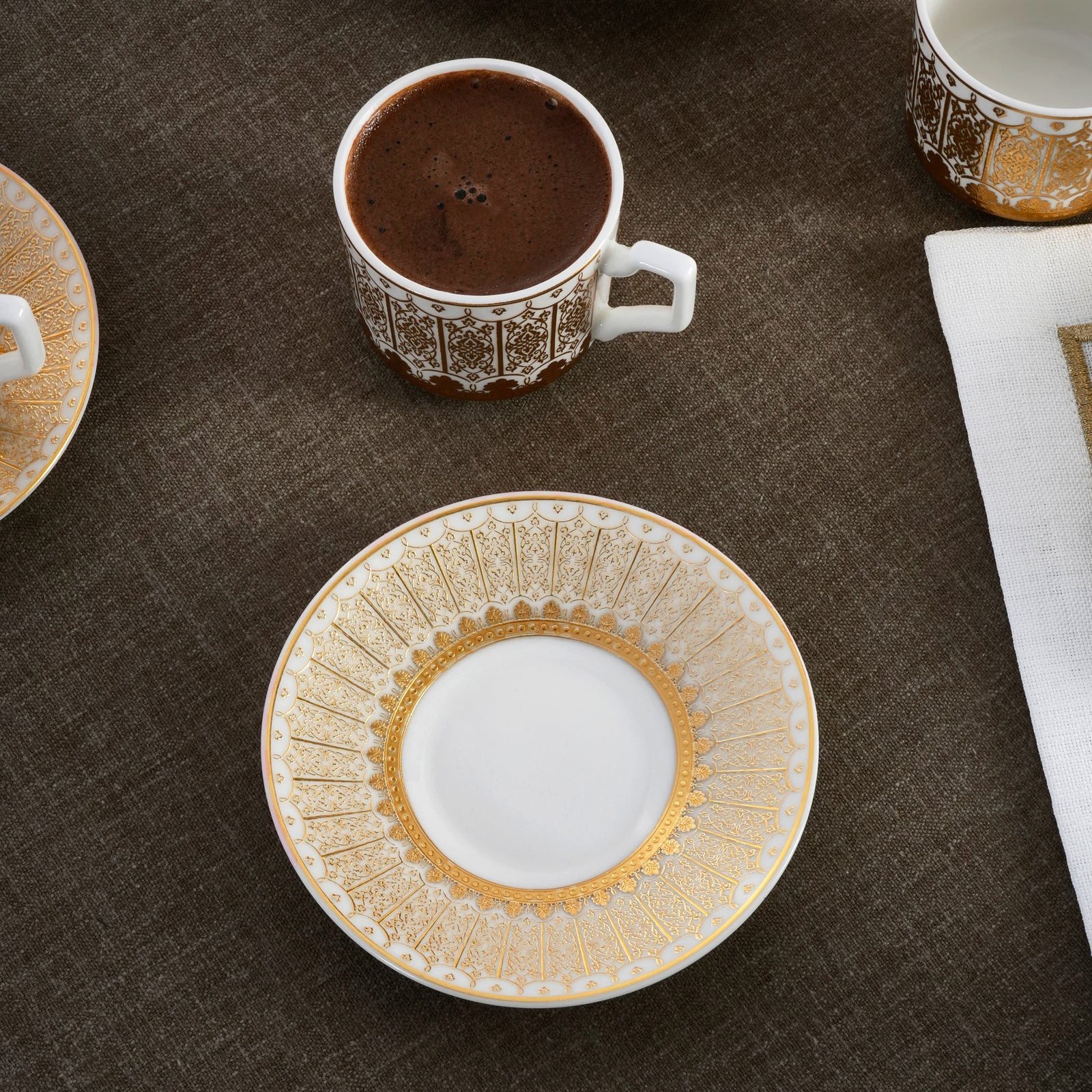 Karaca Coffee-to-go-Becher Karaca Aslı 6-Personen Kaffeetassen-Set, BONE PORCELAIN – Bild 5 von 5