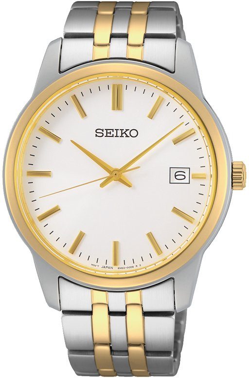 Seiko Quarzuhr SUR402P1, Armbanduhr, Herrenuhr, Damenuhr, Datum, Edelstahlarmband