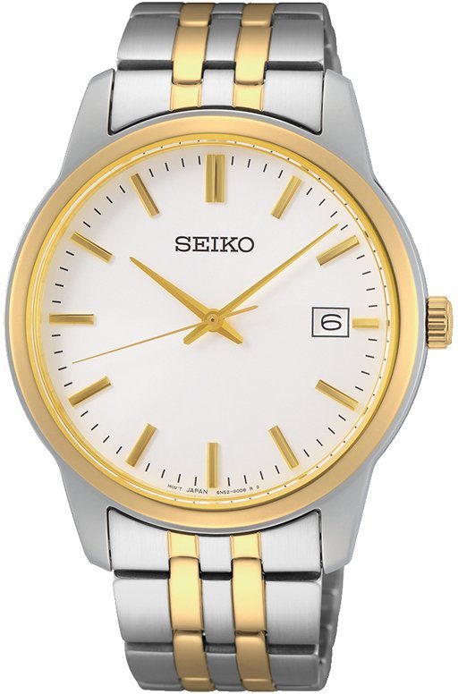 Seiko Quarzuhr SUR402P1, Edelstahlgehäuse, bicolor IP-beschichtet, Ø ca. 40  mm