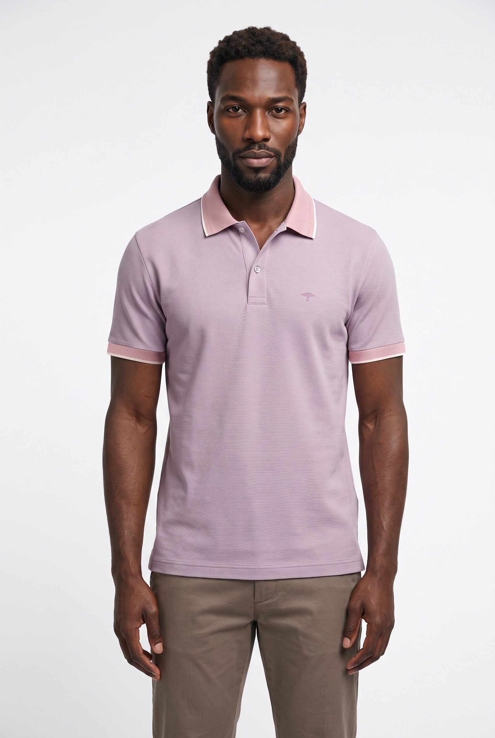 FYNCH-HATTON Poloshirt mit Logo Stickerei
