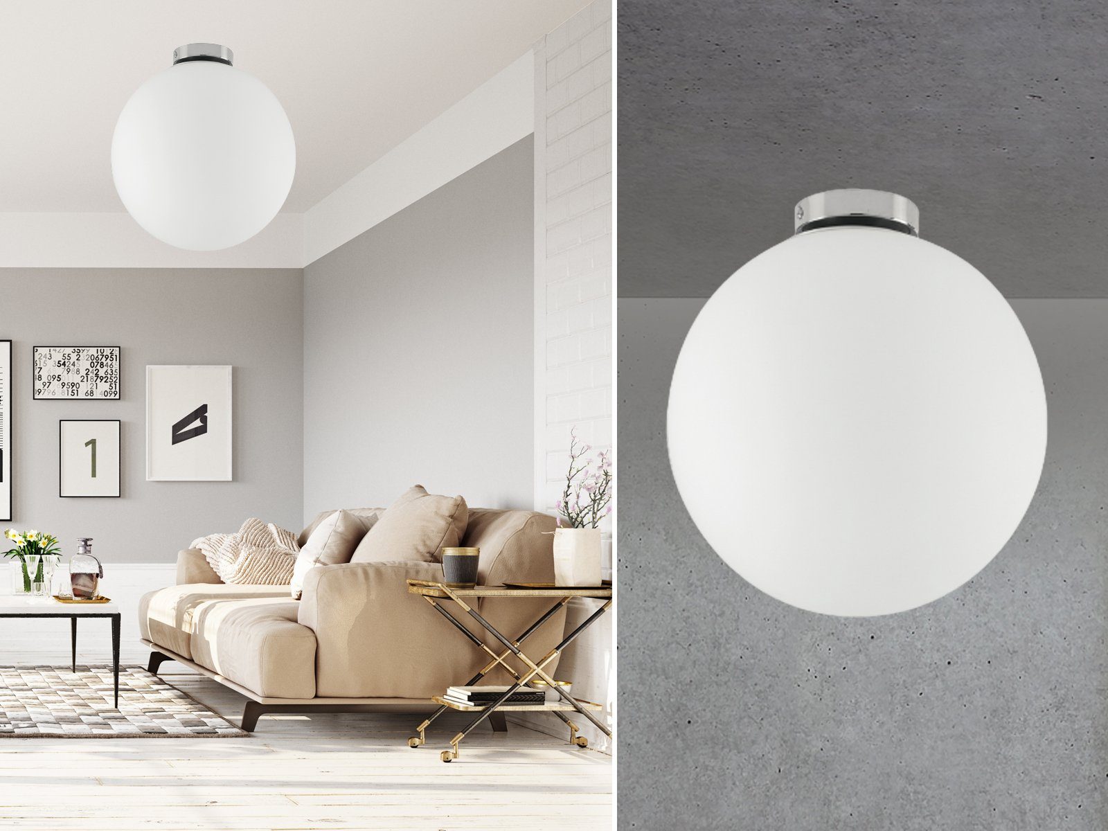ECO-LIGHT LED Deckenleuchte, Dimmfunktion, LED wechselbar, günstig online kaufen