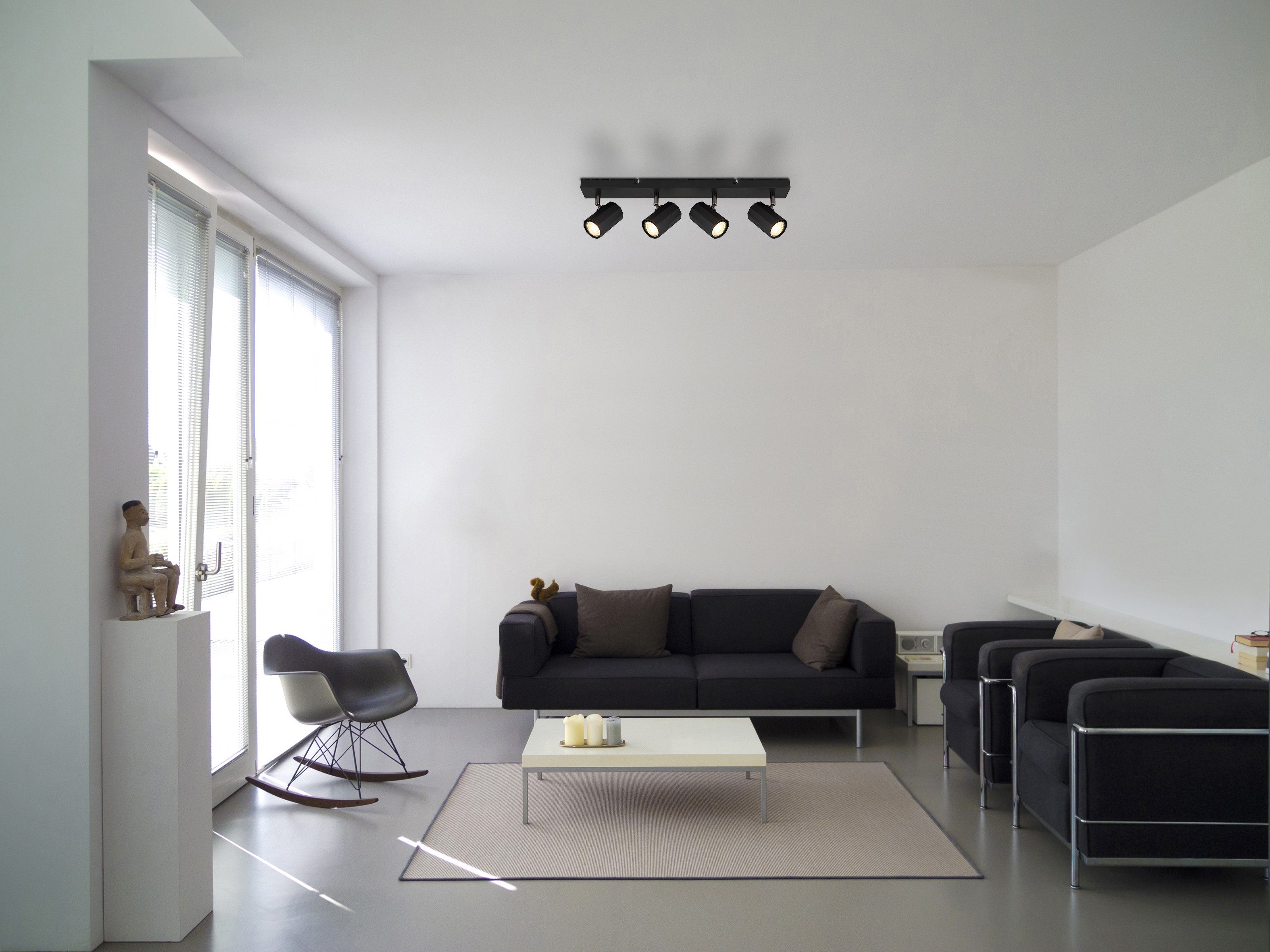 GLOBO LIGHTING Deckenstrahler JAMES, ohne Leuchtmittel, Deckenspot/Wohnzimmer/Flur/Schlafzimmer