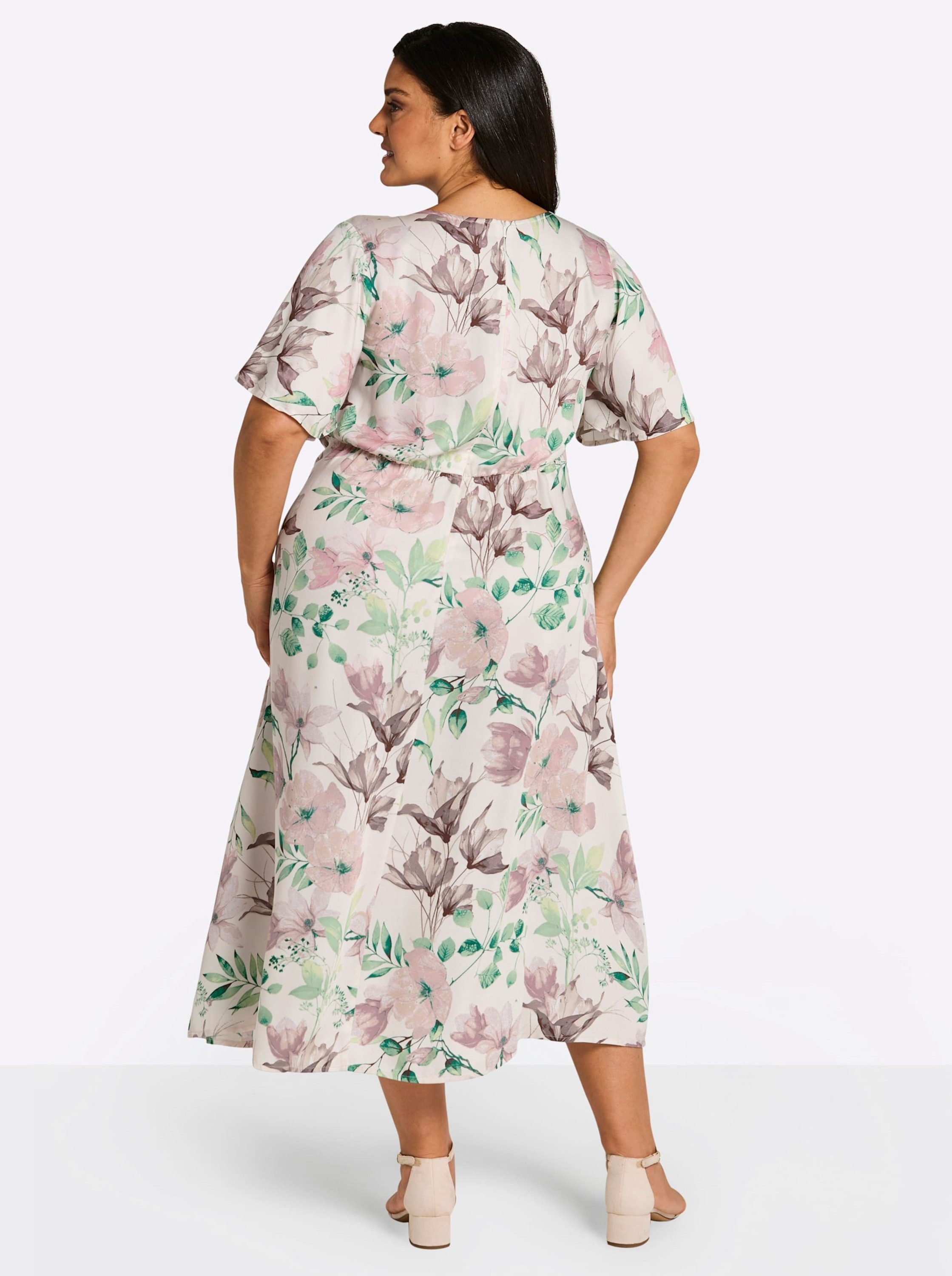 Sheego Etuikleid Kleid Kurzarm