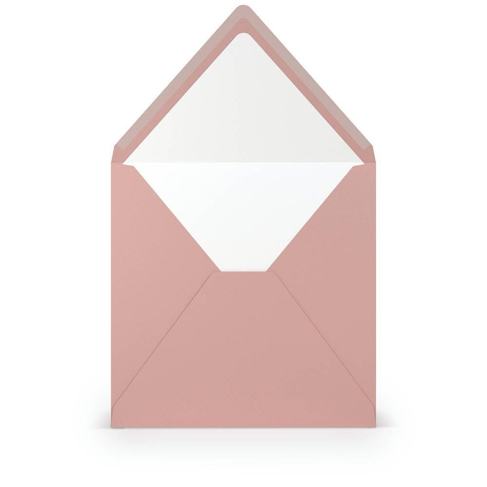 Rayher quadratisch, Paperado Rayher Umschläge Briefpapier rose
